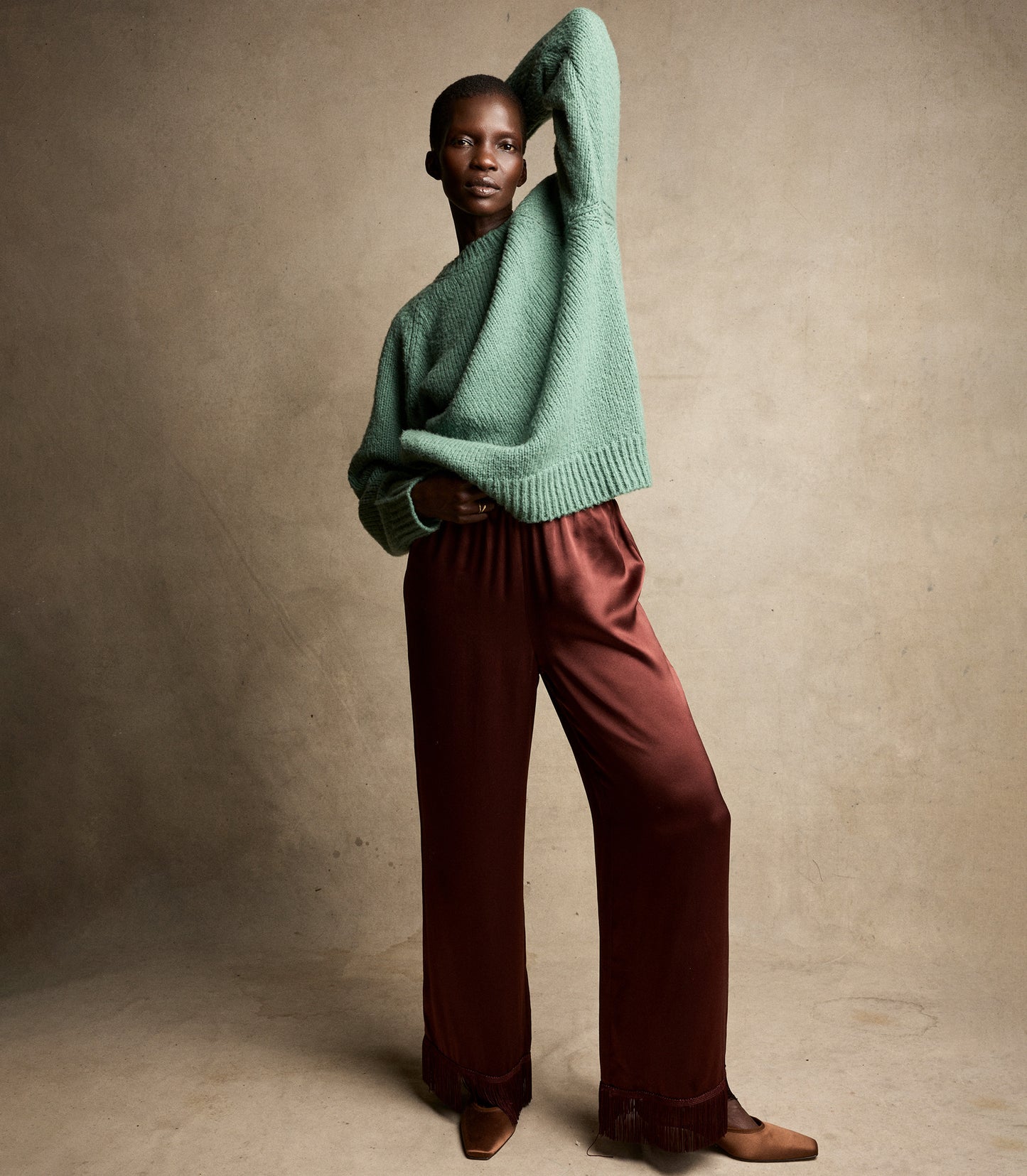 IVA SWEATER -- VALLEY GREEN