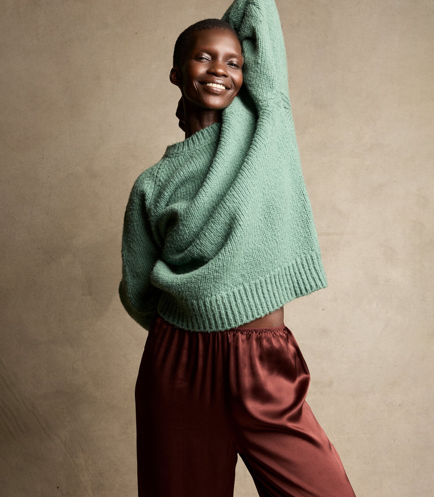 IVA SWEATER -- VALLEY GREEN