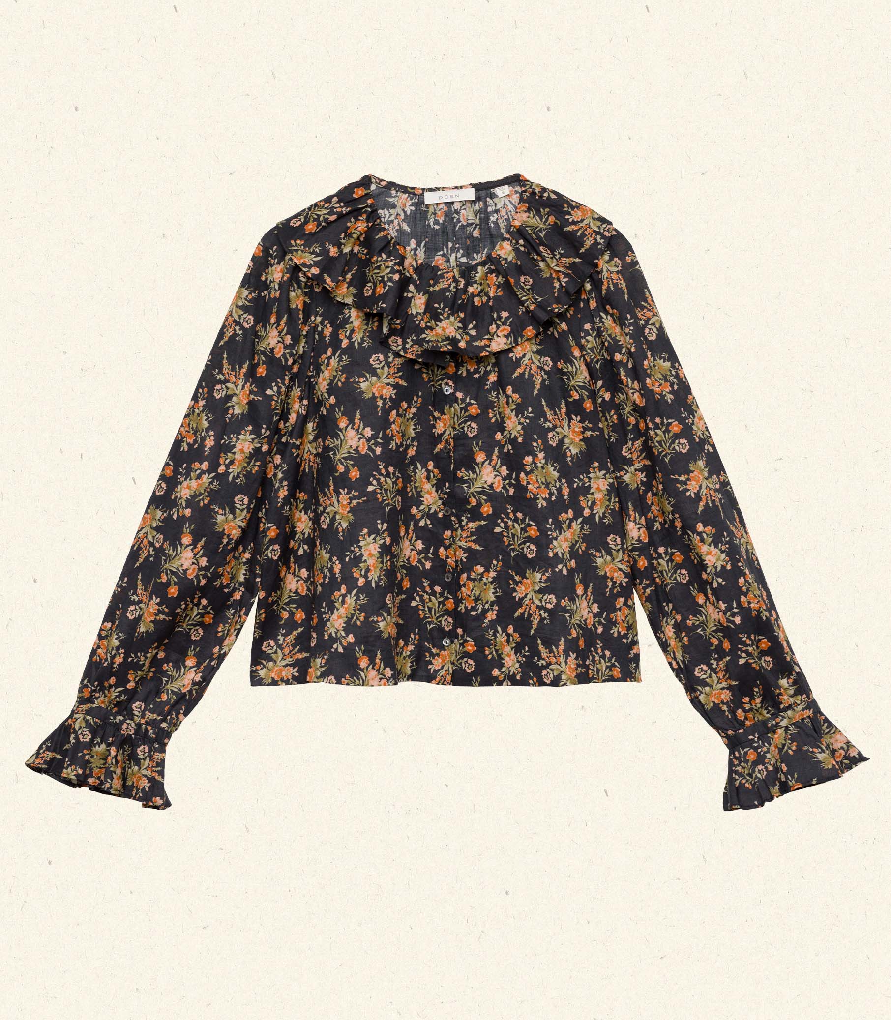 JAMIE TOP -- FOXGLOVE FLORAL view 4