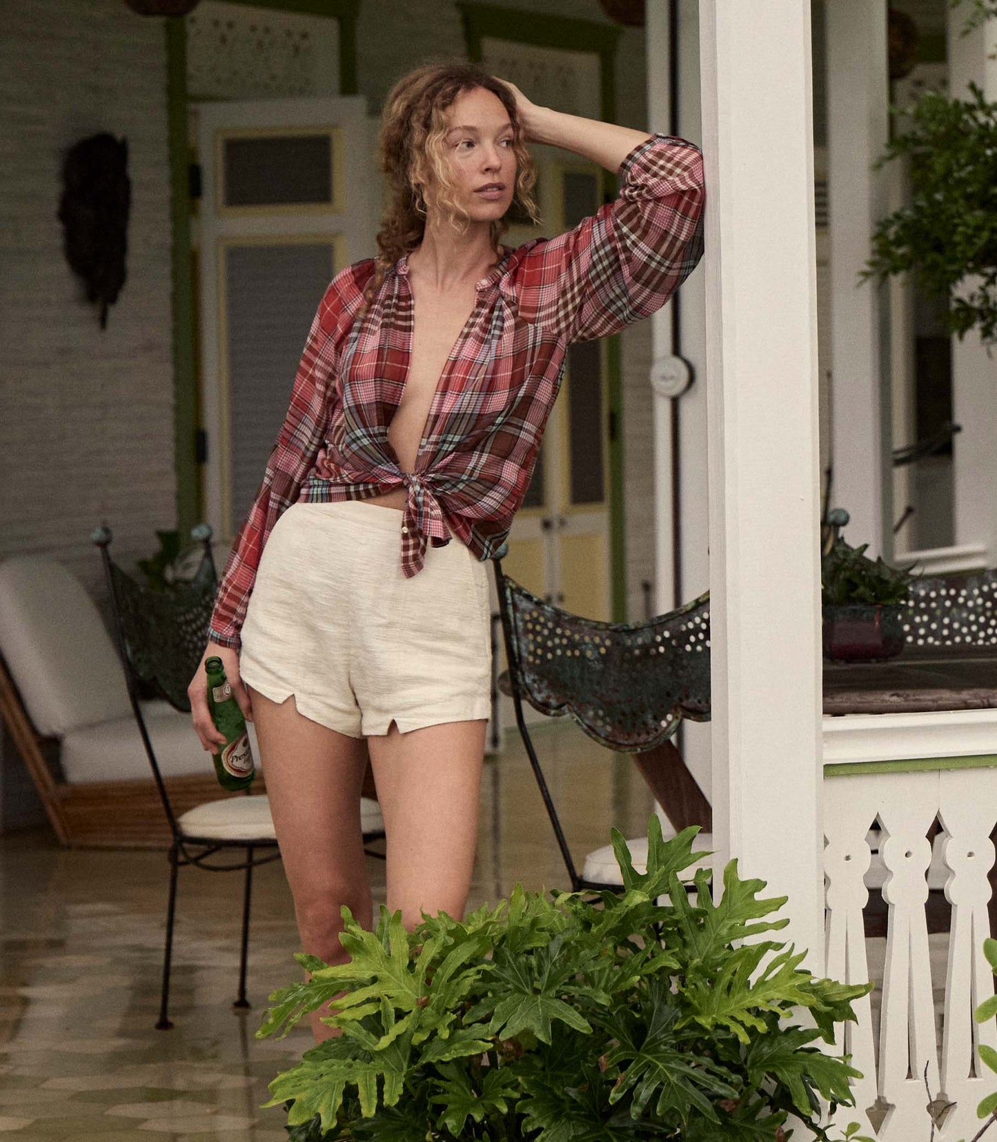 HMD -- JANIS TOP -- FRANCINE PLAID