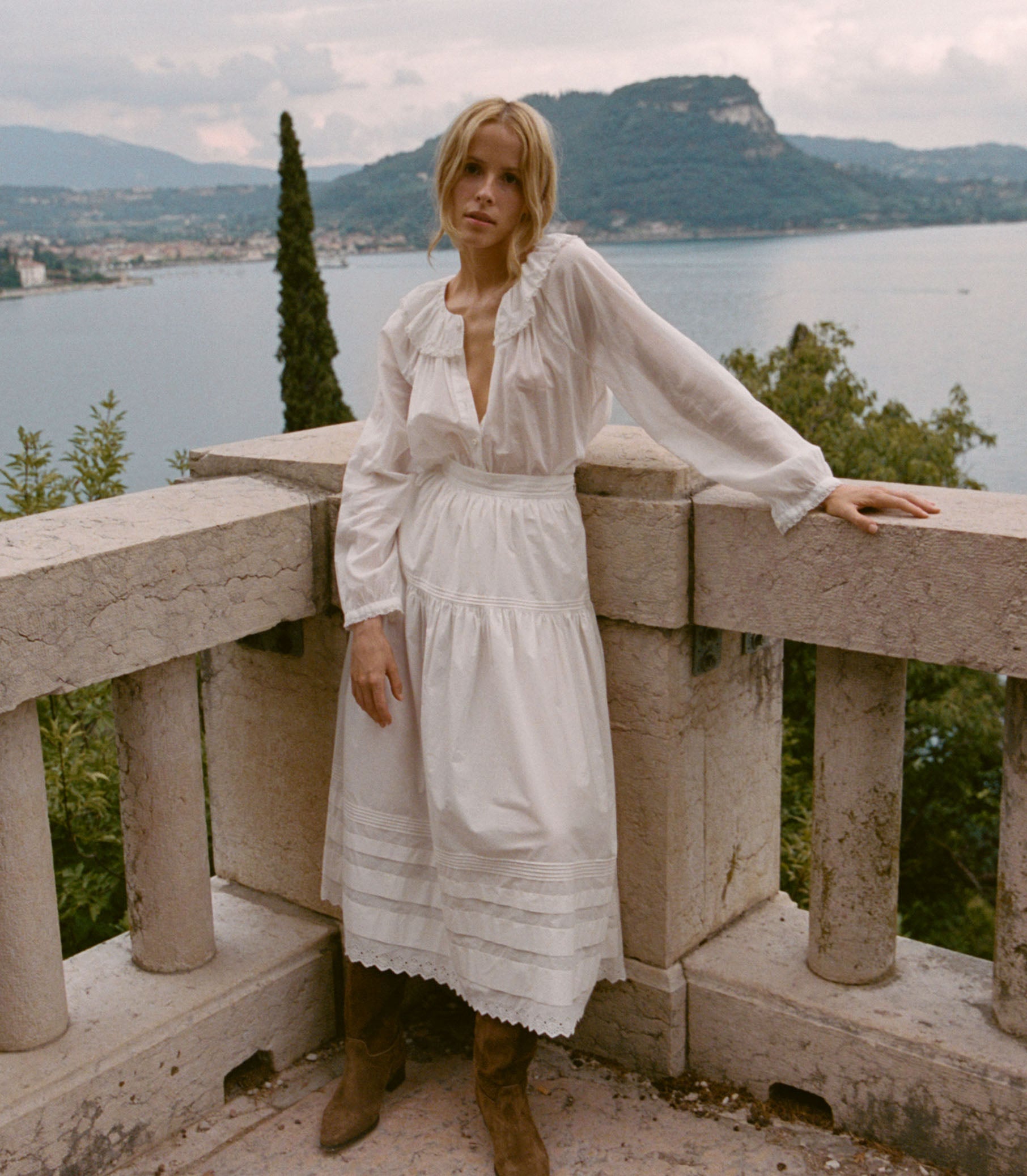 SEBASTIANE SKIRT -- POWDER