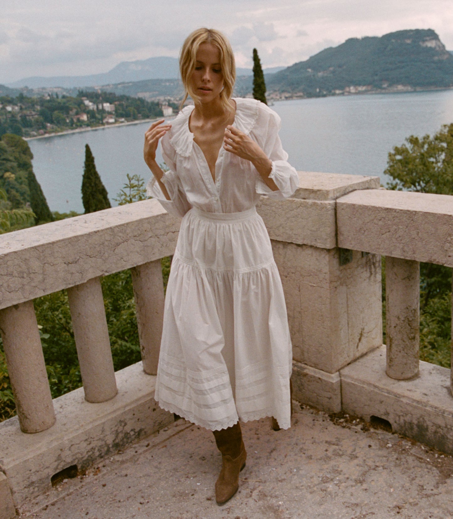 SEBASTIANE SKIRT -- POWDER