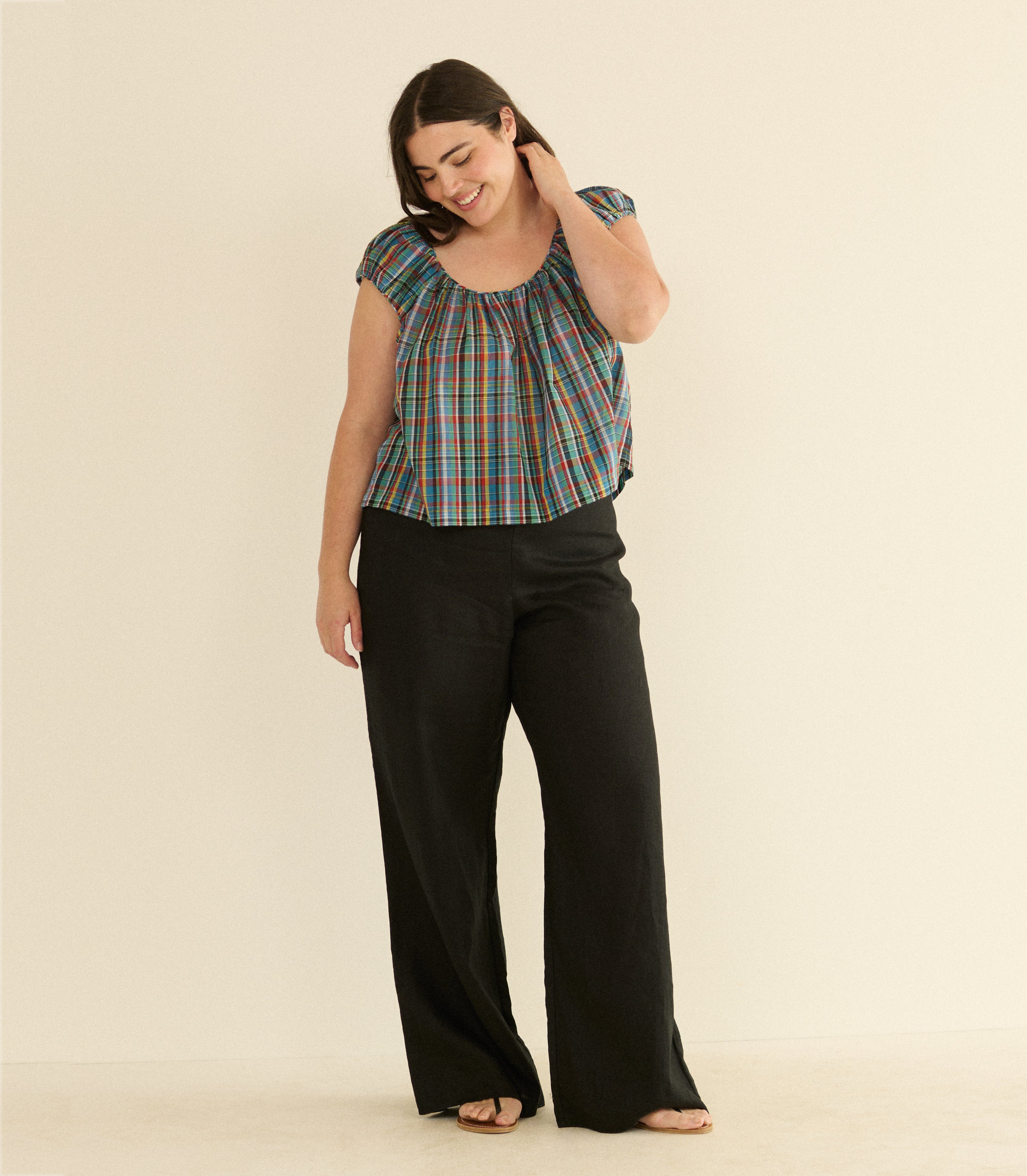 Jessa Top - Alderbrook Plaid | DÔEN