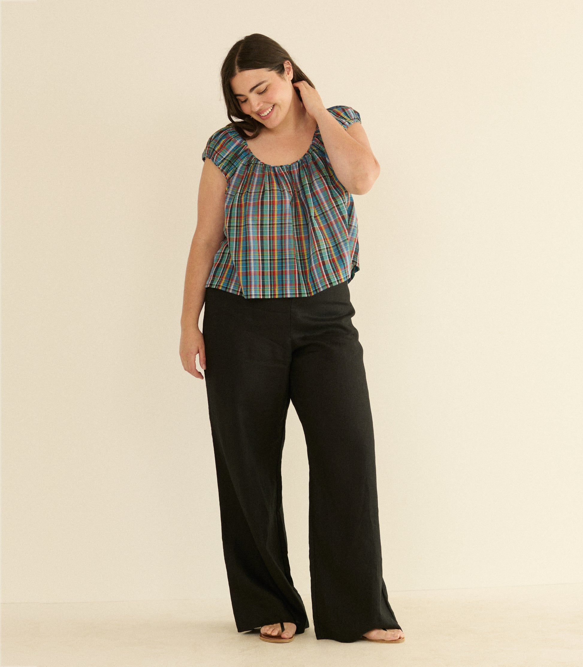 JESSA TOP -- ALDERBROOK PLAID view 9
