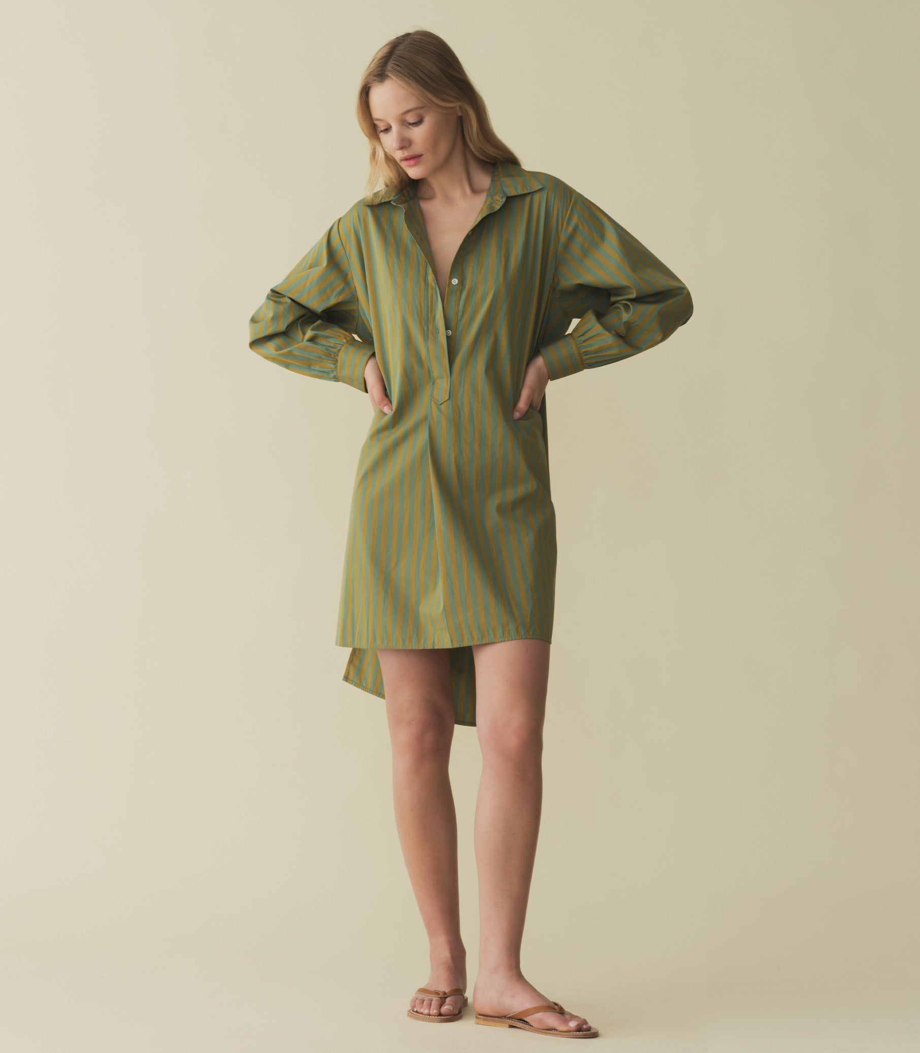 HMD -- JORA DRESS -- CATALINA STRIPE view 6
