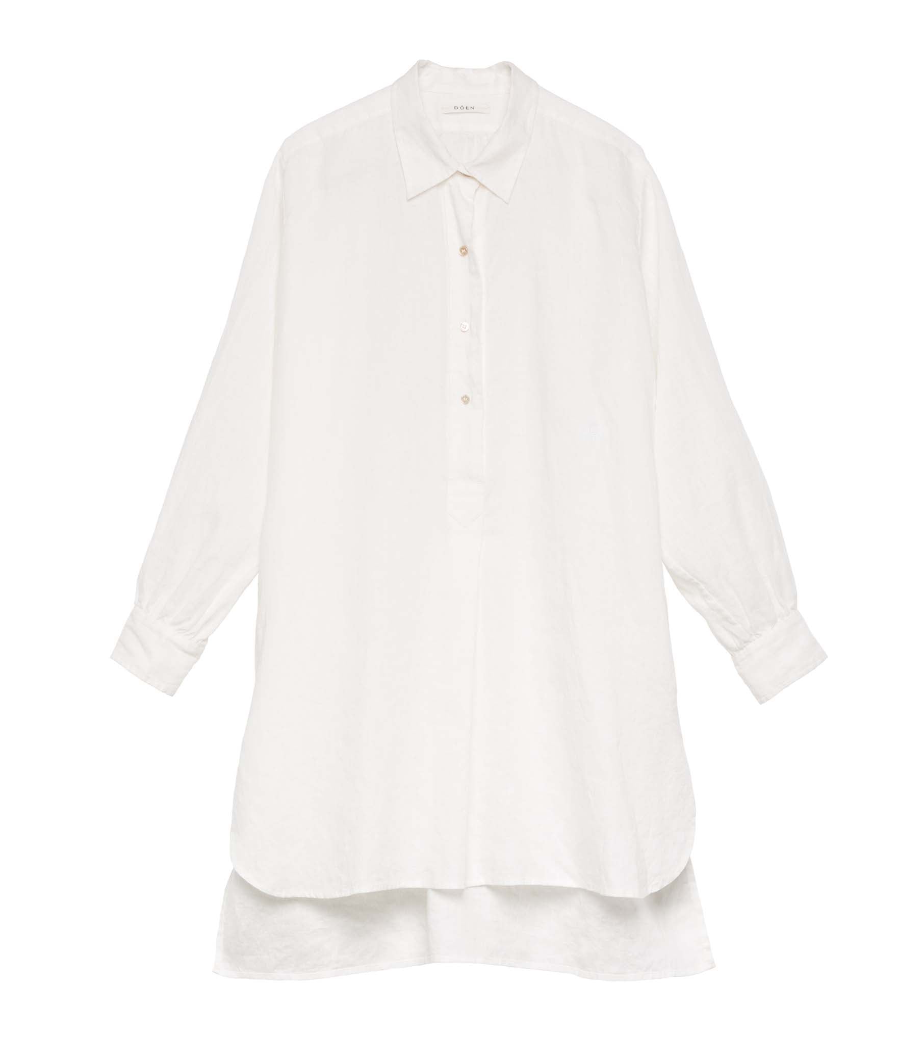 JORA LINEN DRESS -- SALT view 4