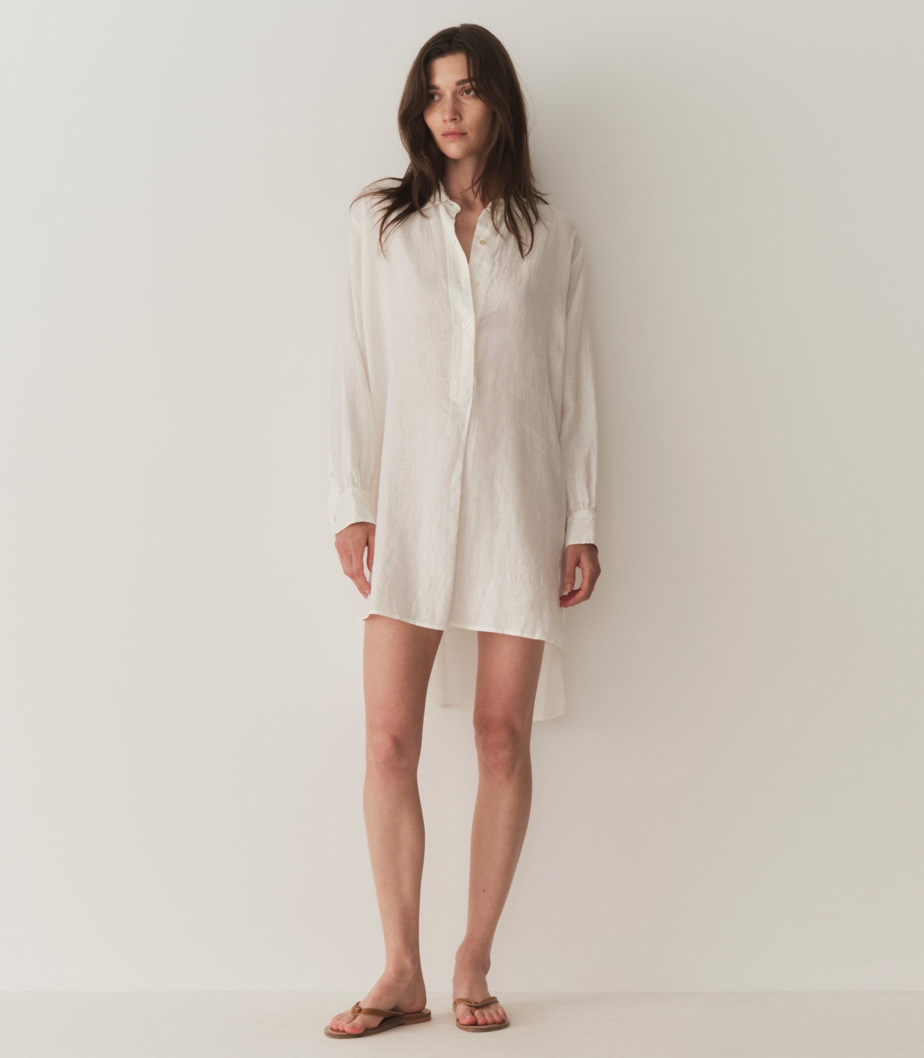 HMD -- JORA LINEN DRESS -- SALT view 2
