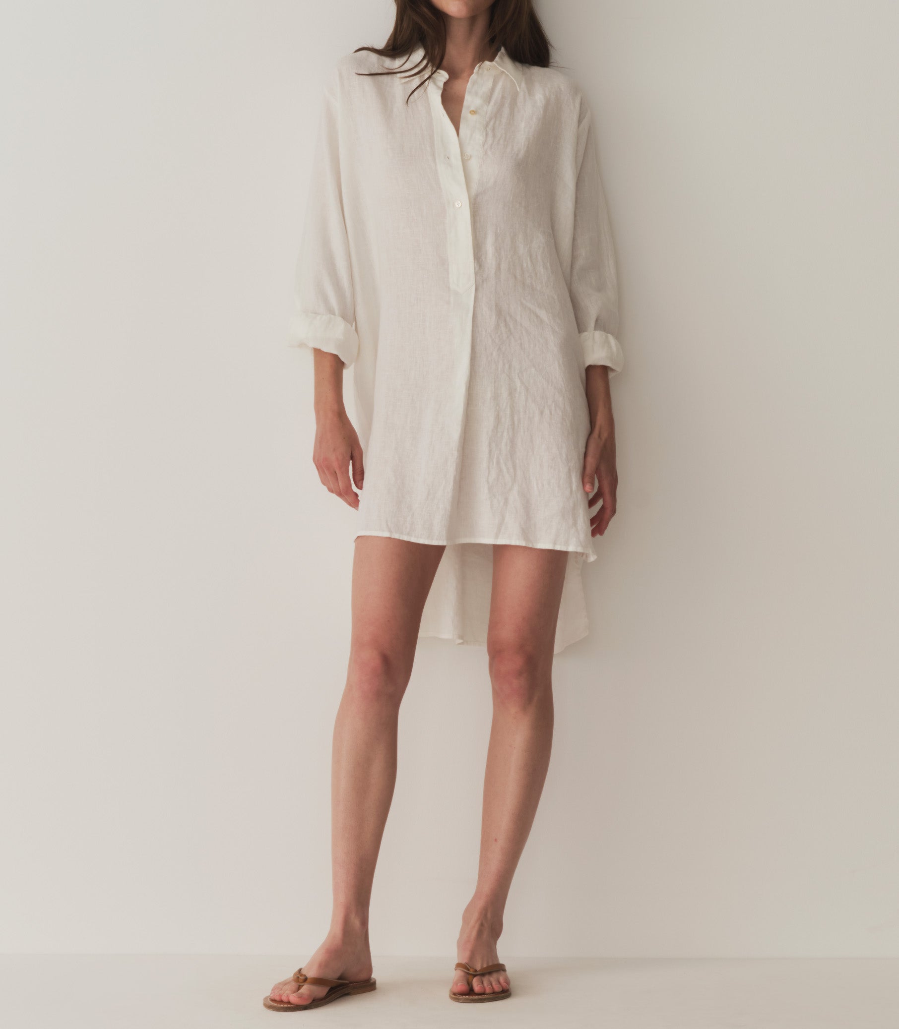 HMD -- JORA LINEN DRESS -- SALT view 3
