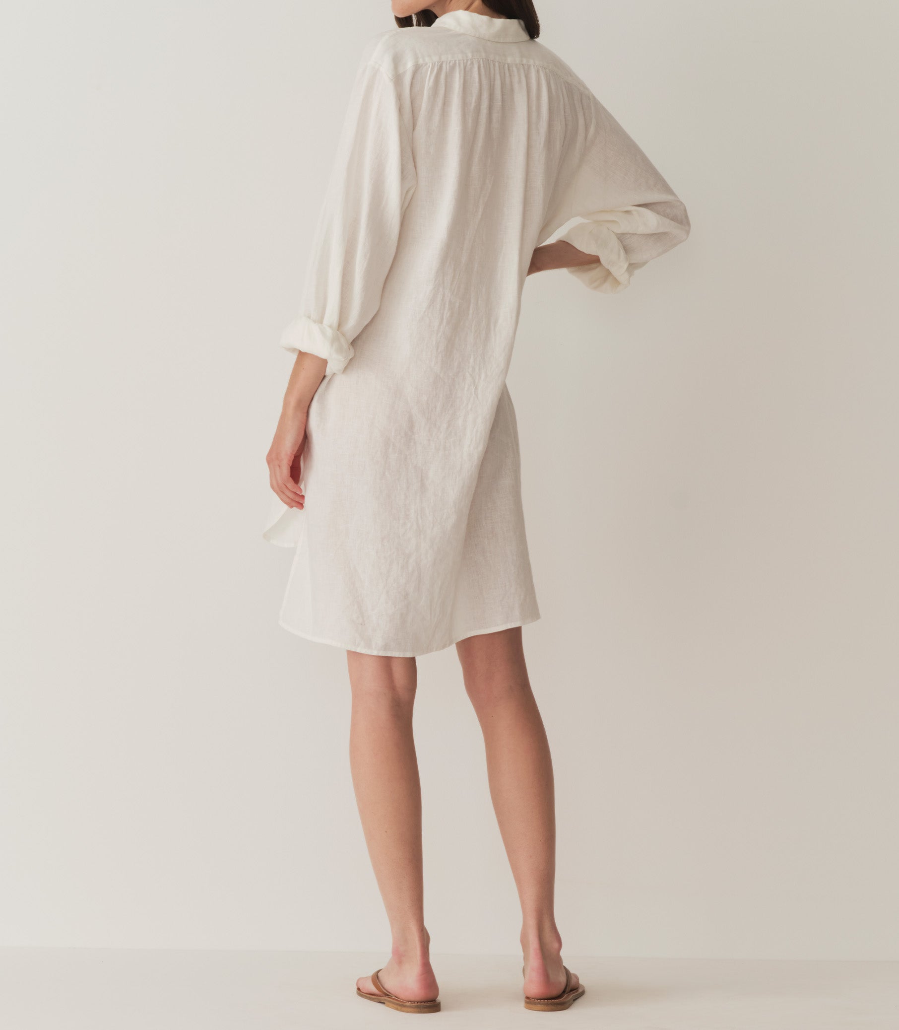 HMD -- JORA LINEN DRESS -- SALT view 4
