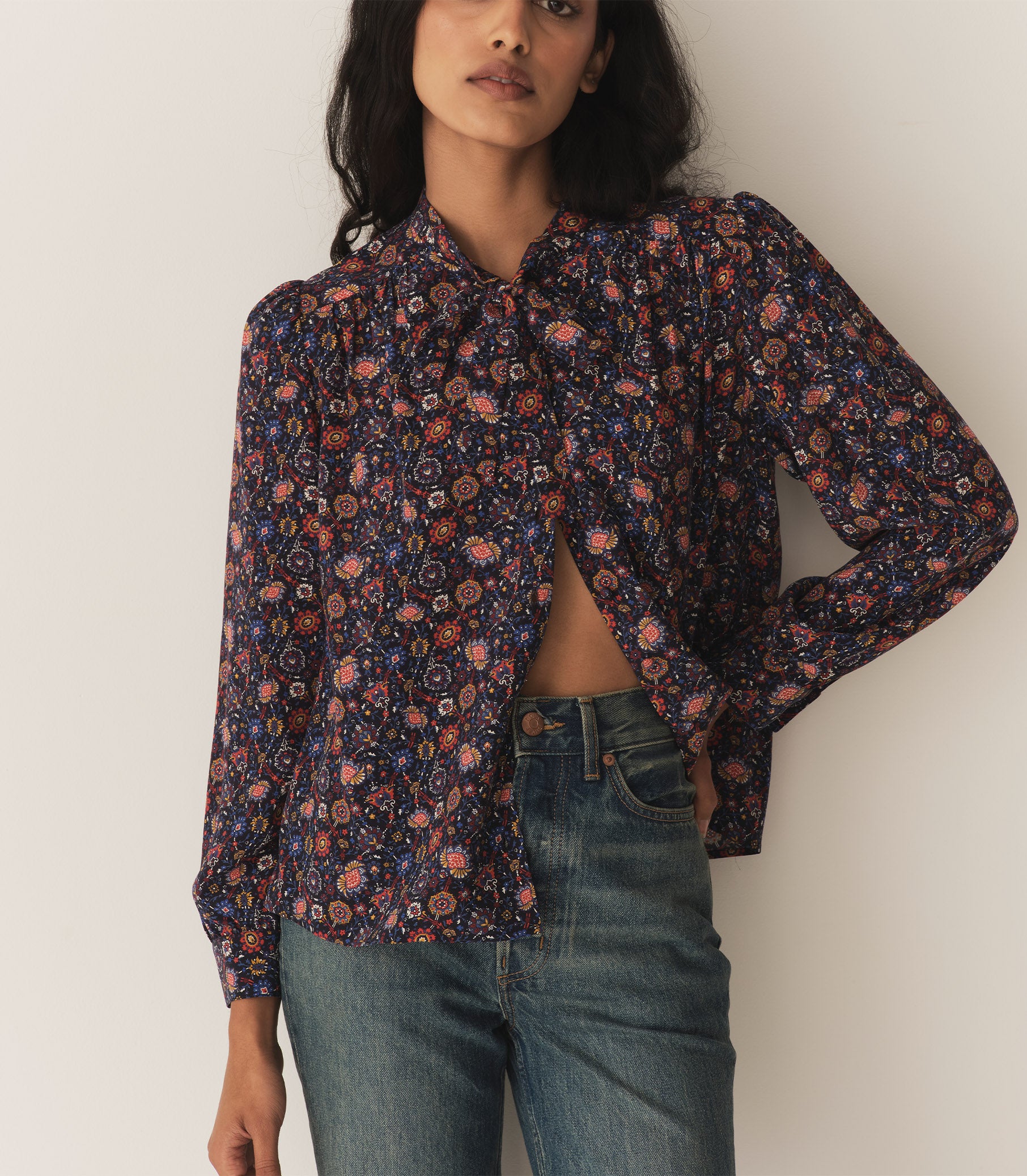 JOSSELINE TOP -- MIDNIGHT RIVIERA MEDALLION view 4