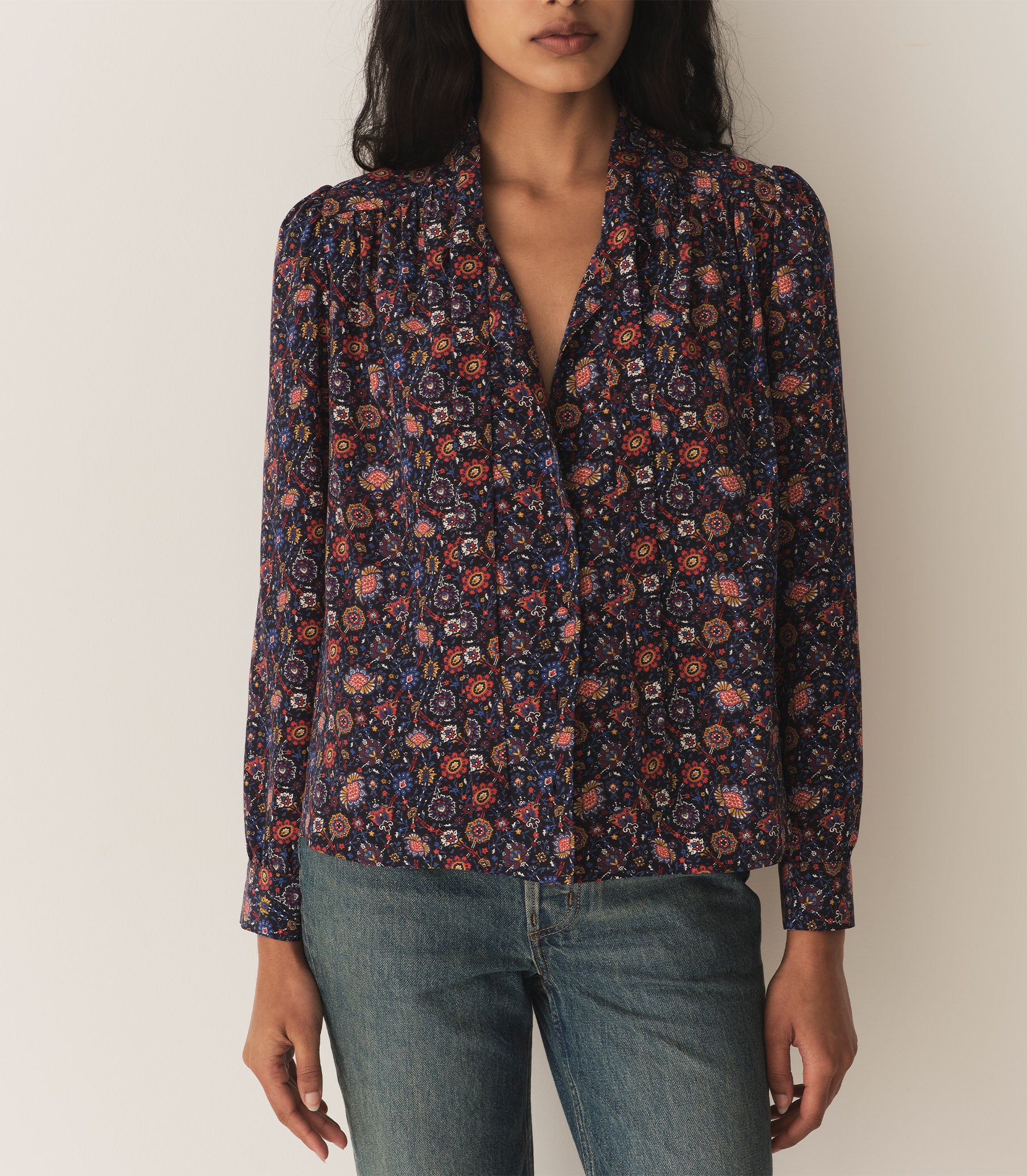 JOSSELINE TOP -- MIDNIGHT RIVIERA MEDALLION view 2