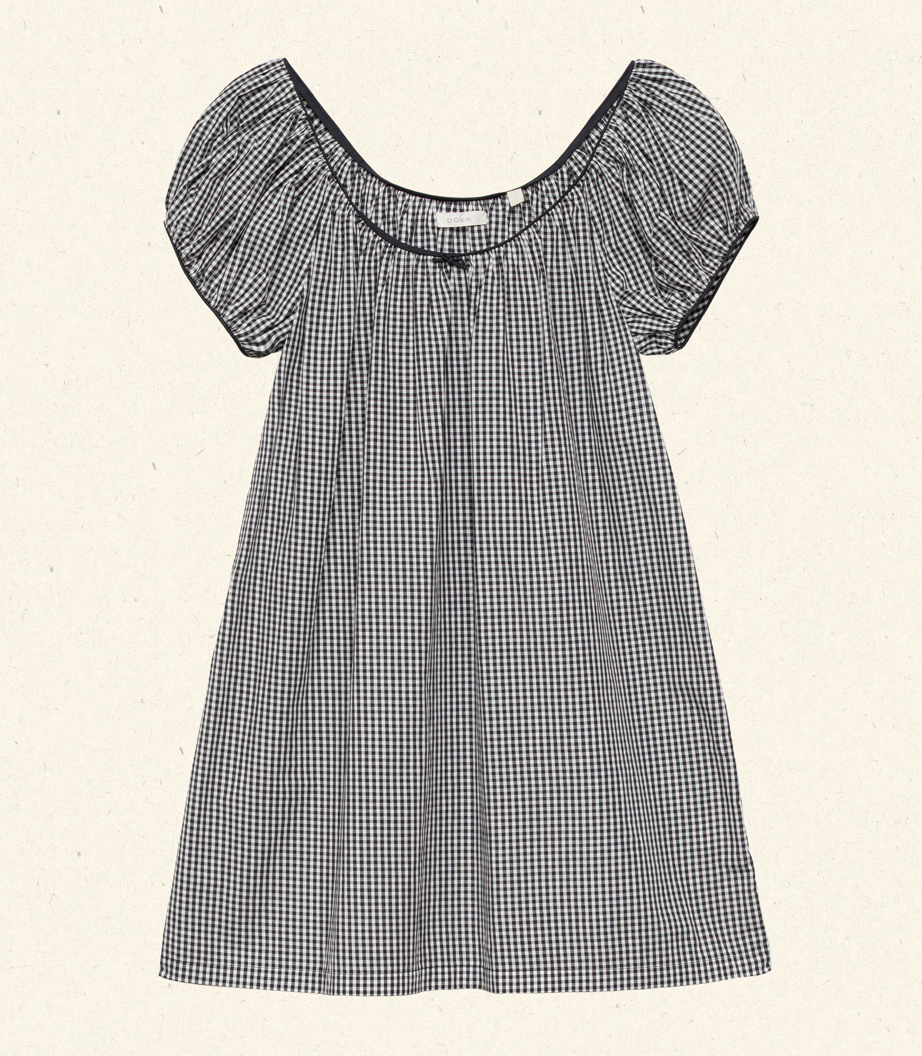 JULIA DRESS -- NOIR LA MADDALENA GINGHAM view 6