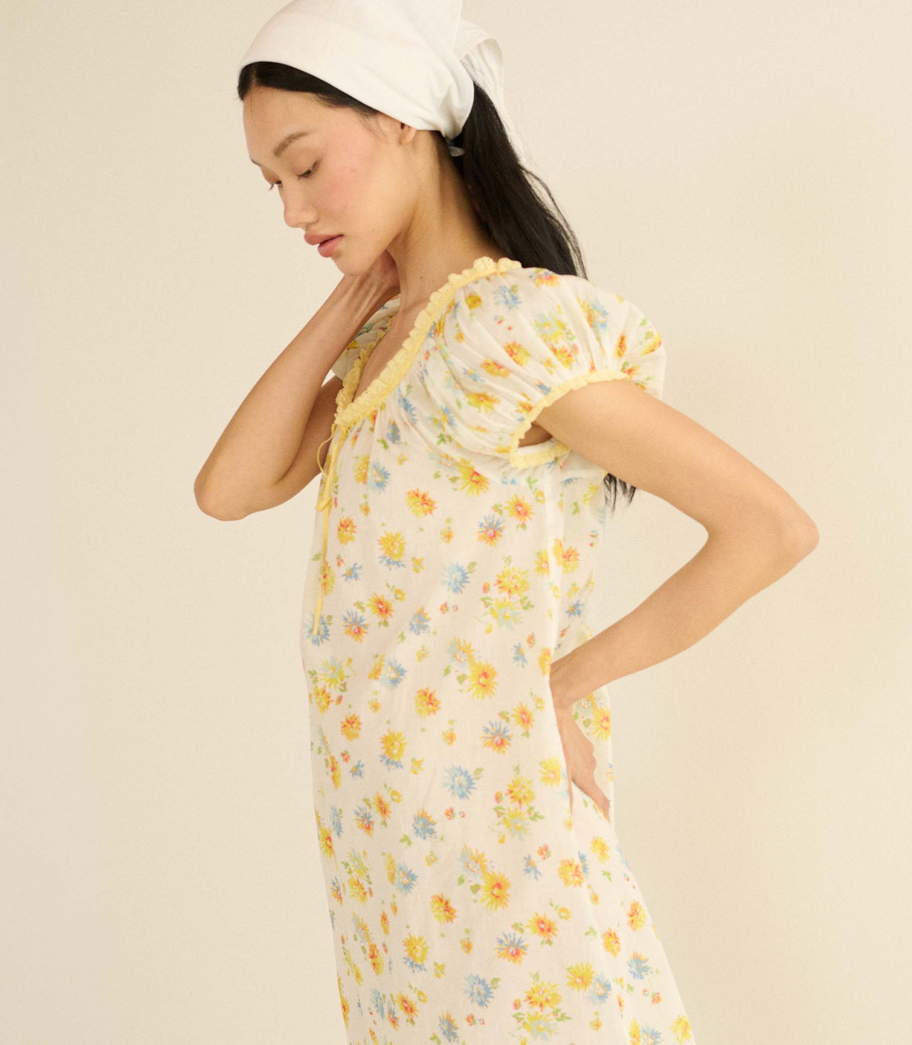 JULIA DRESS -- DAHLIA FLORAL view 3
