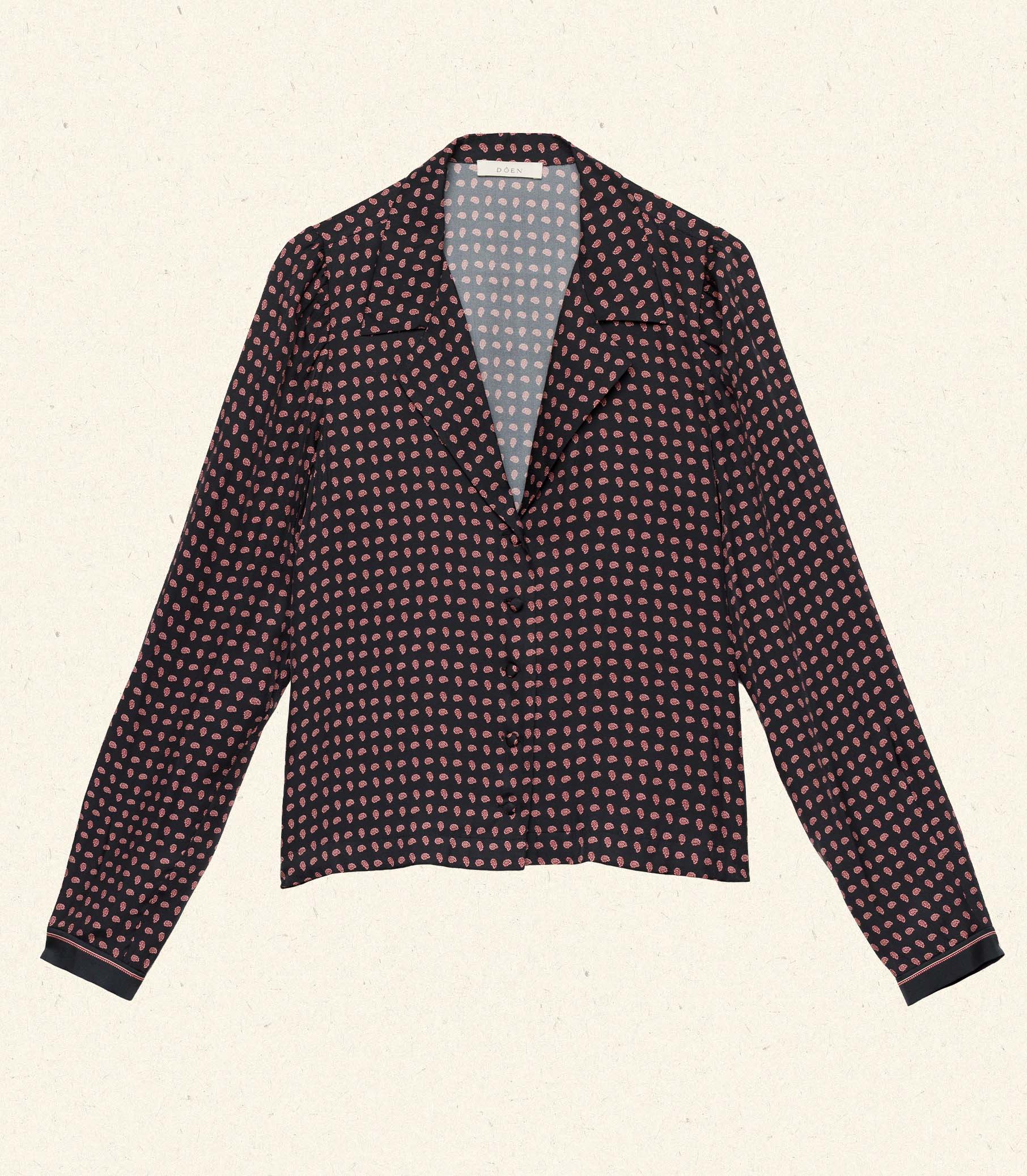JULIANA TOP -- CARDINALE FOULARD view 5