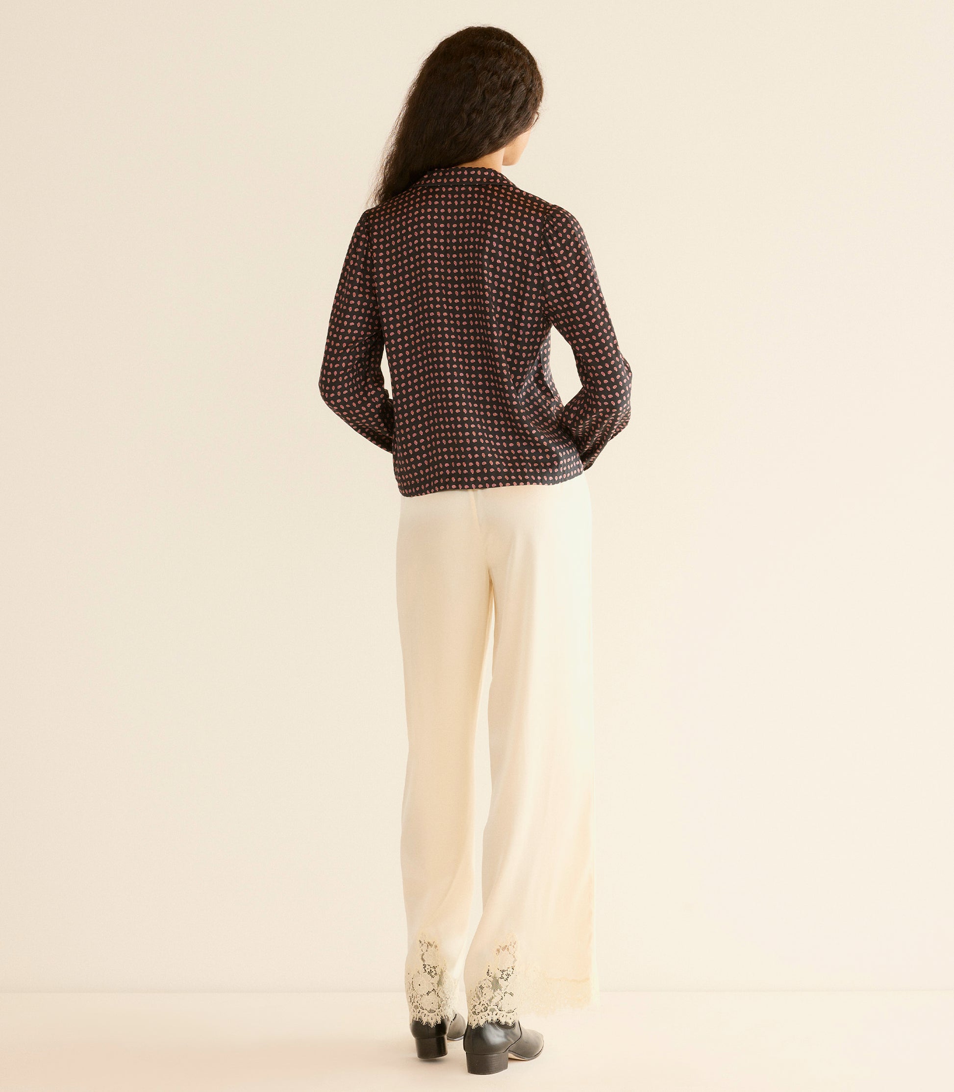 JULIANA TOP -- CARDINALE FOULARD view 4