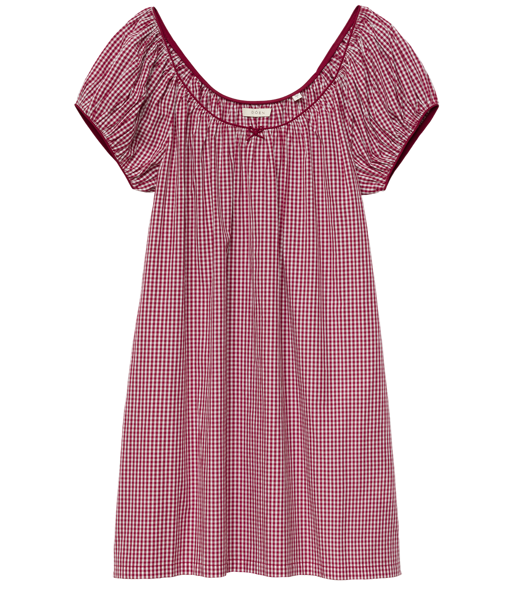 monteau red gingham dress Red Gingham Button Front Dress by Moon River