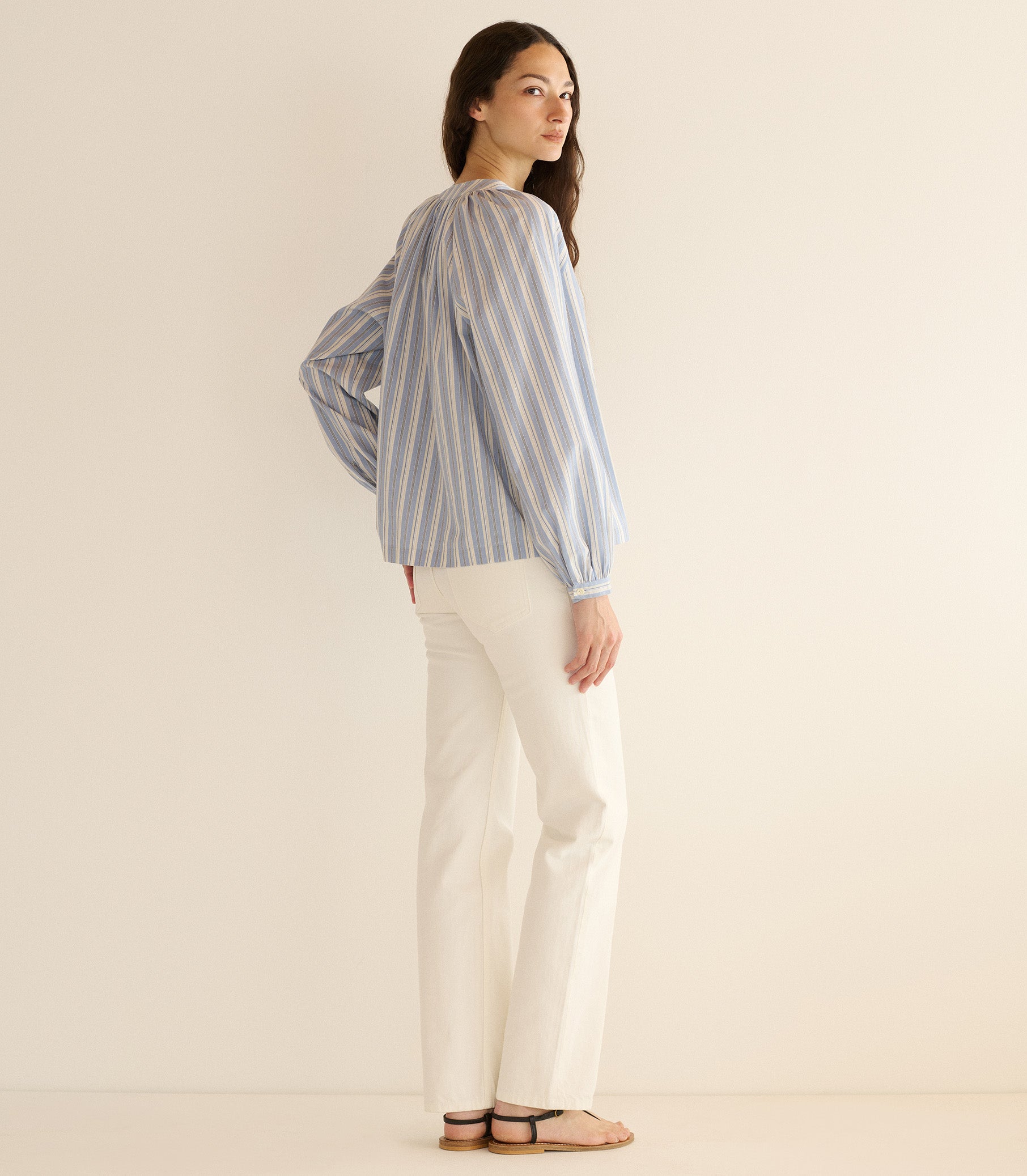 JULIENNE TOP -- LOIRET STRIPE view 7