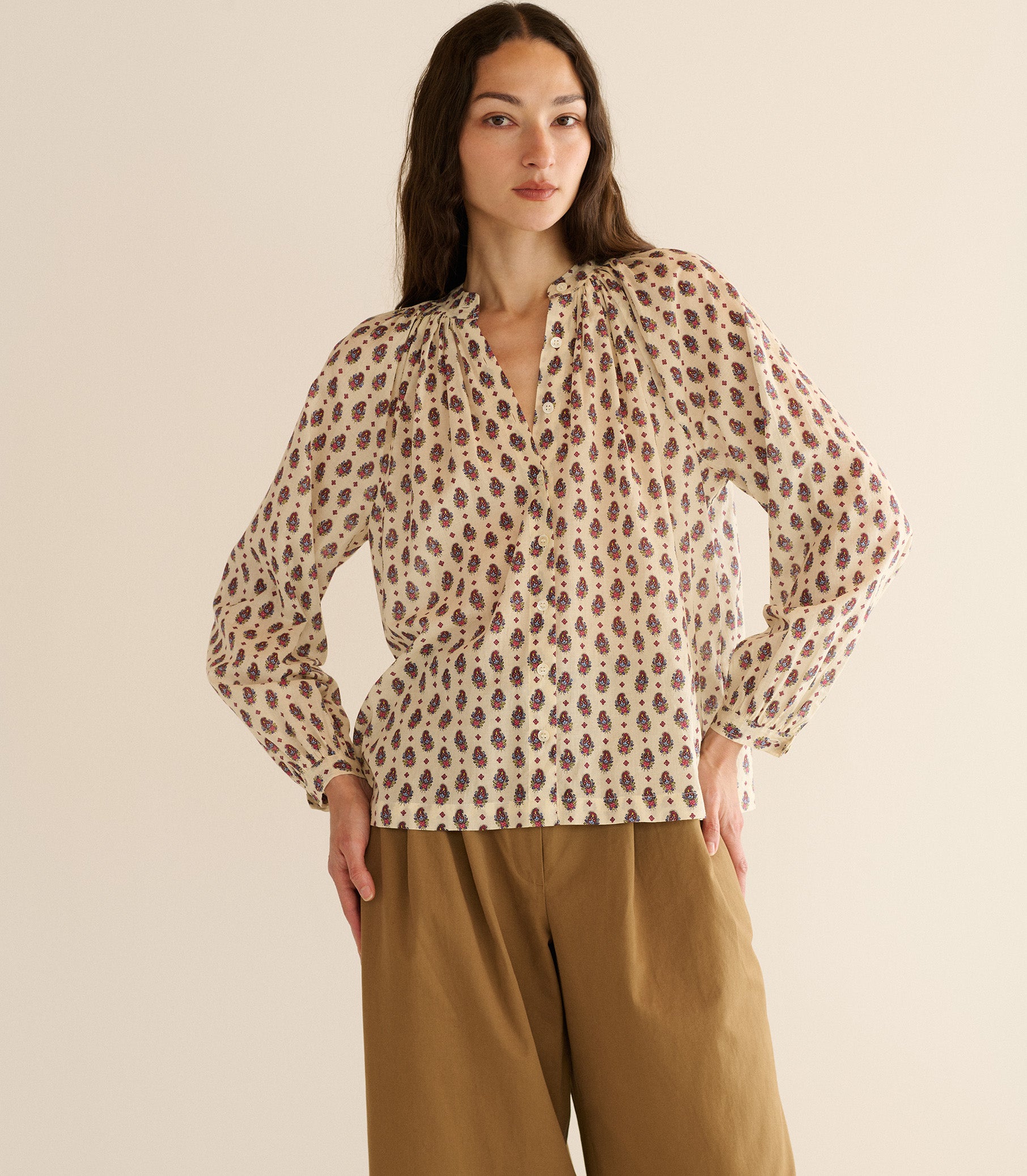 JULIENNE TOP -- PROVENCAL PAISLEY view 5