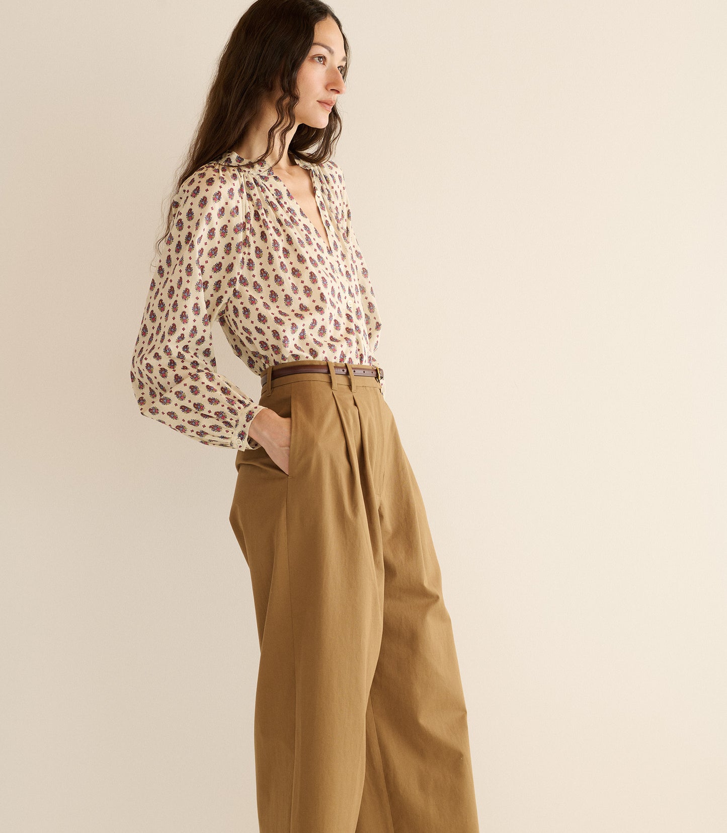 JULIENNE TOP -- PROVENCAL PAISLEY