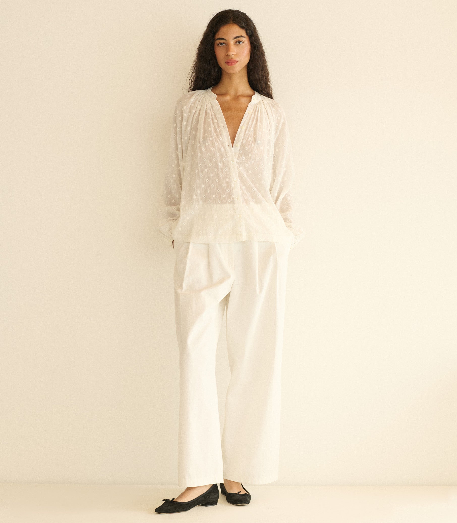 HMD -- JULIENNE TOP -- SALT MARSEILLE EMBROIDERY view 5
