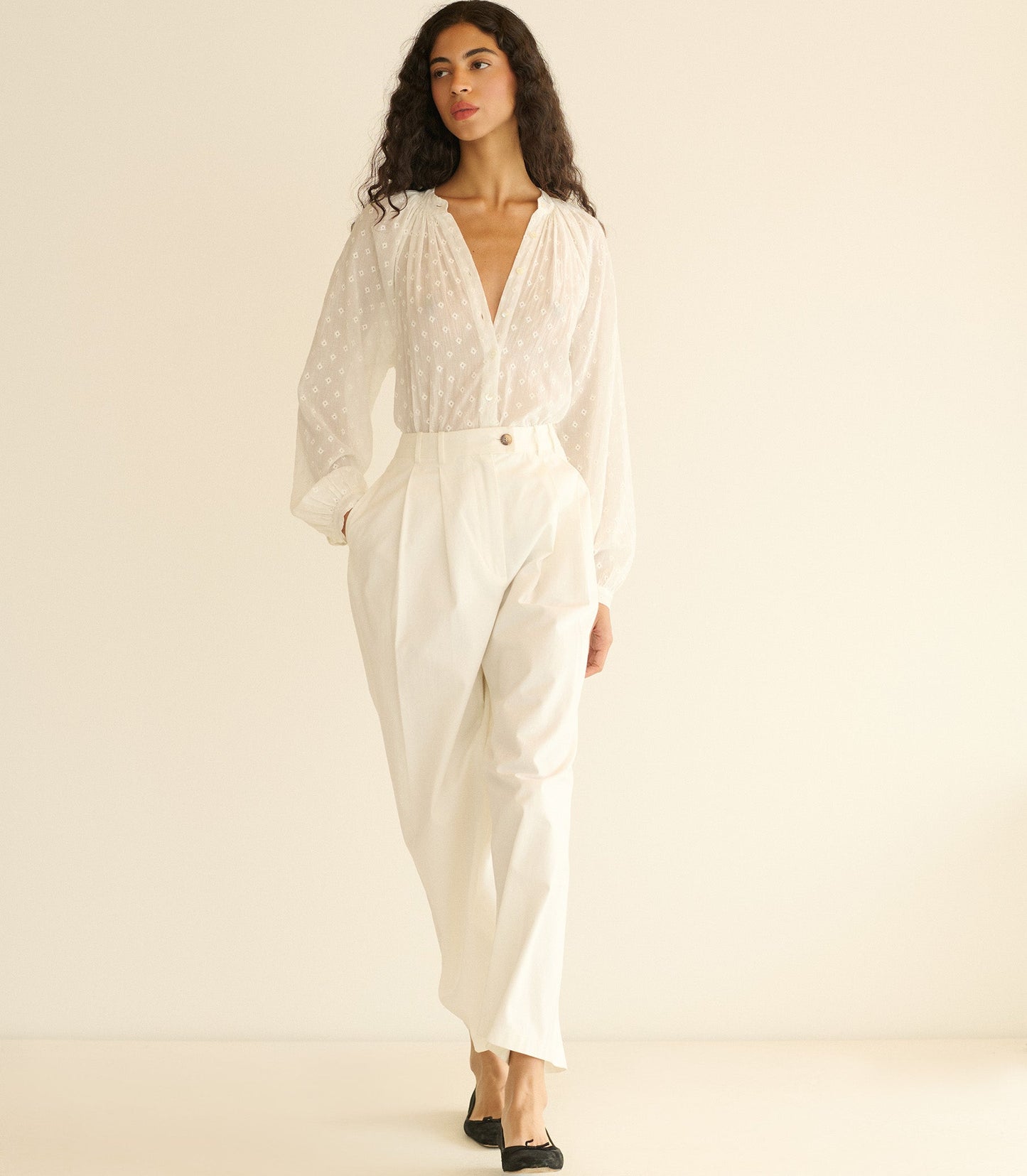 HMD -- JULIENNE TOP -- SALT MARSEILLE EMBROIDERY
