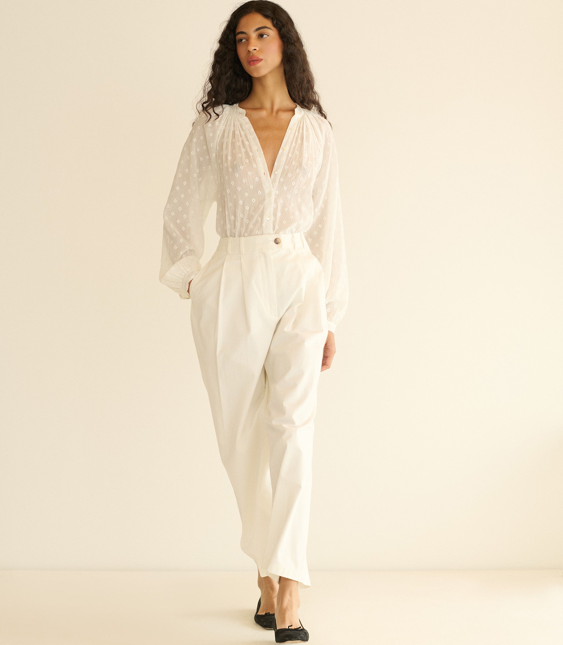 HMD -- JULIENNE TOP -- SALT MARSEILLE EMBROIDERY view 3
