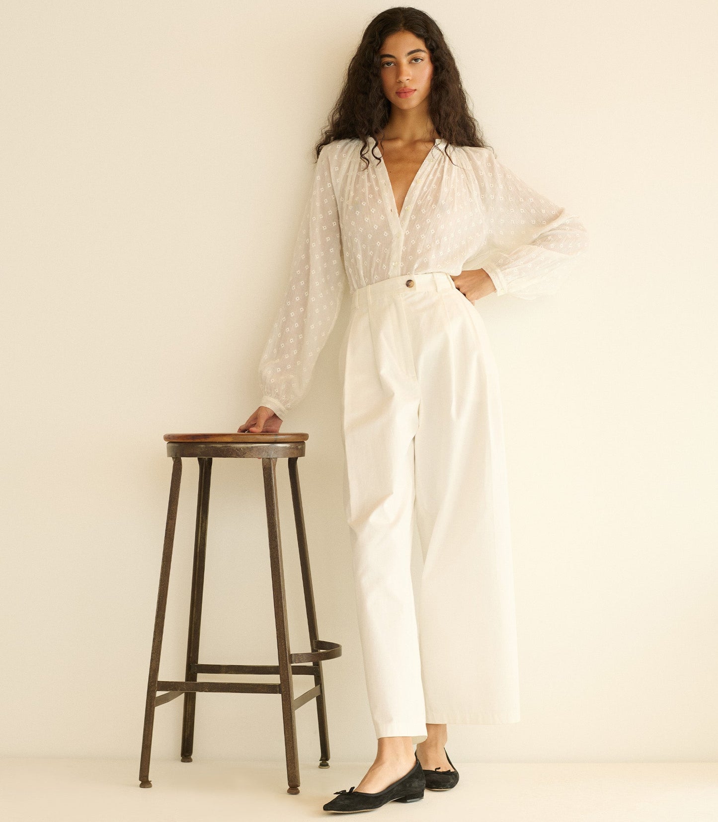 HMD -- JULIENNE TOP -- SALT MARSEILLE EMBROIDERY