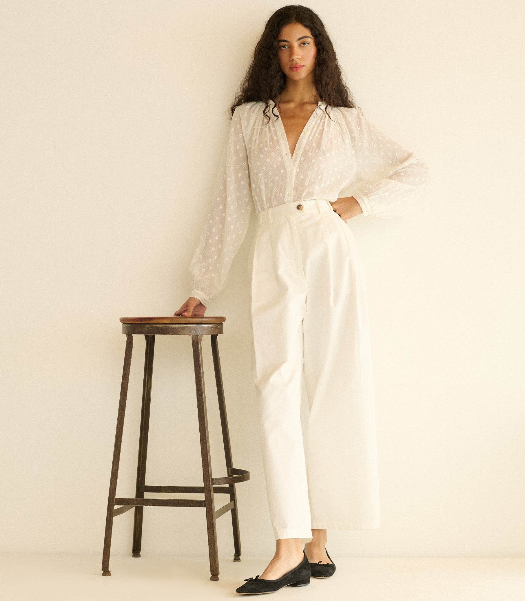HMD -- JULIENNE TOP -- SALT MARSEILLE EMBROIDERY view 4
