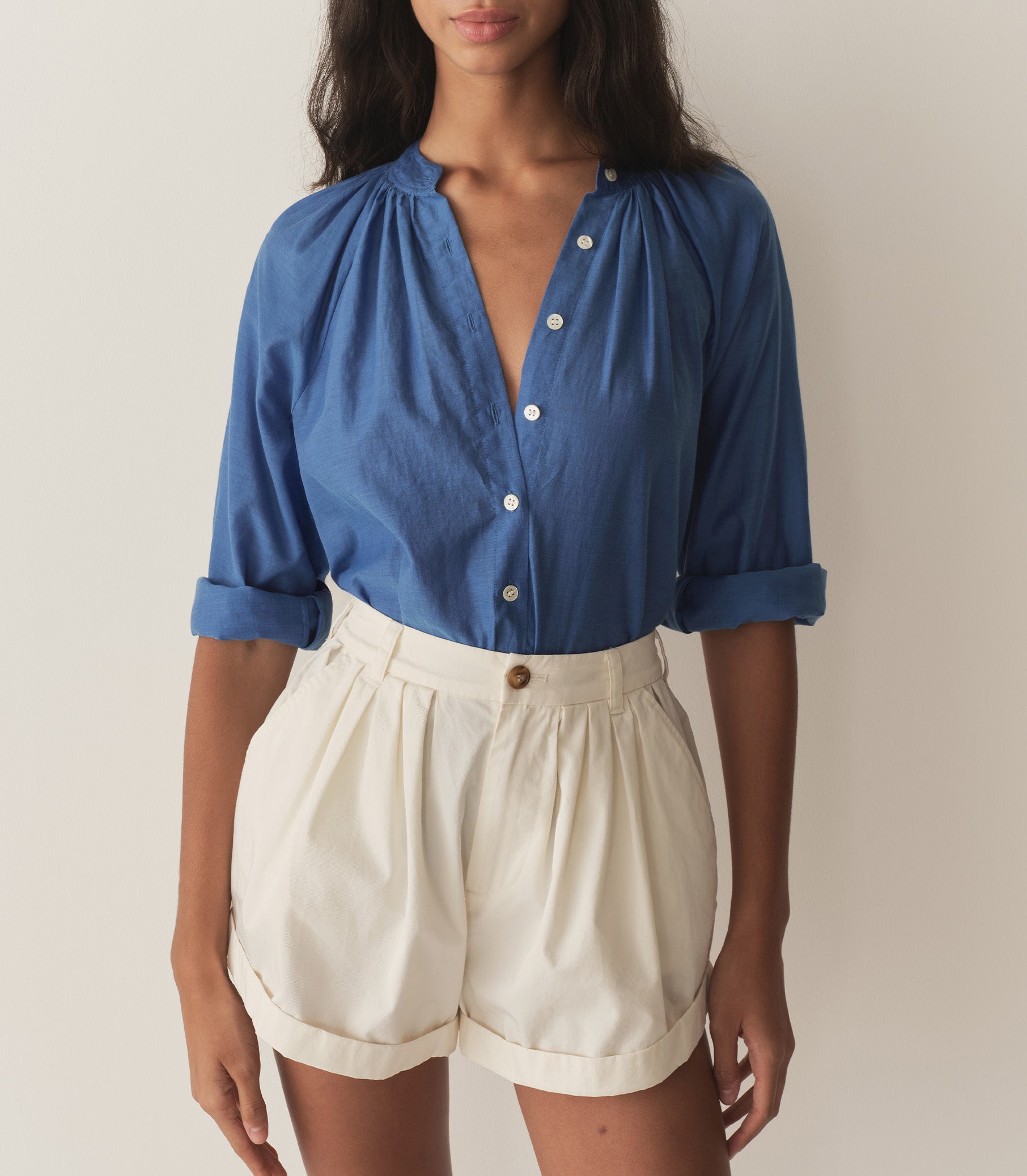 HMD -- JULIENNE TOP -- SANTORINI BLUE view 2
