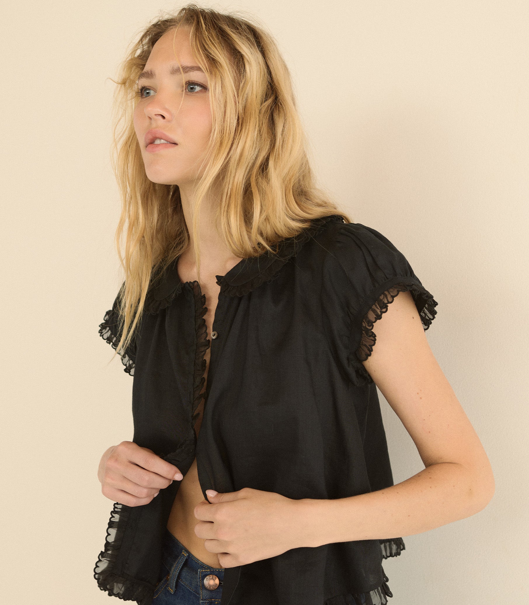 KARINA TOP -- BLACK view 5
