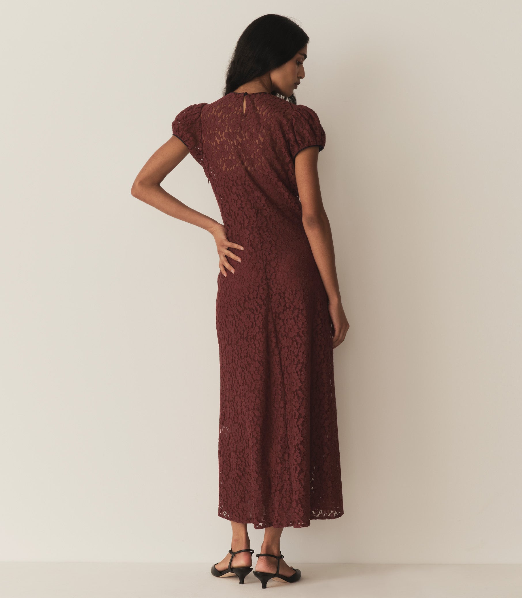 KATARINA DRESS -- BLACK CHERRY view 5