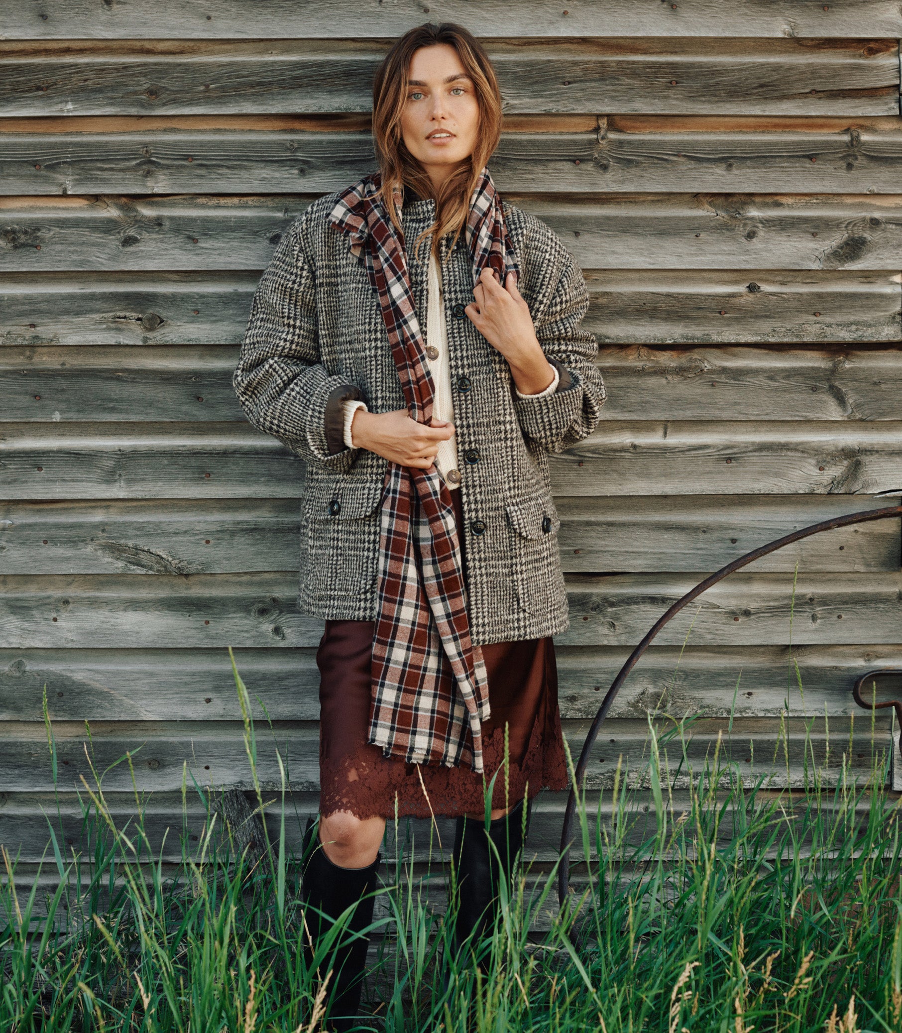 LANGSTON JACKET -- LASCELLE HOUNDSTOOTH CHECK view 4