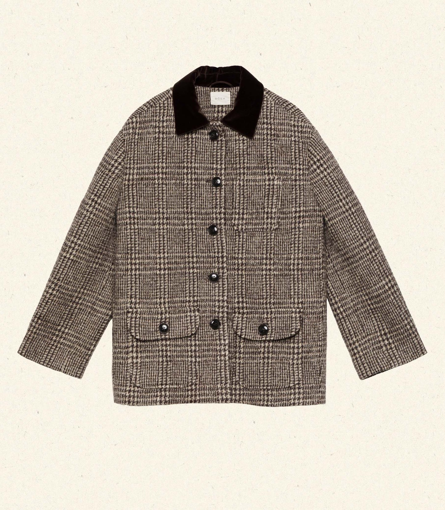 LANGSTON JACKET -- LASCELLE HOUNDSTOOTH CHECK