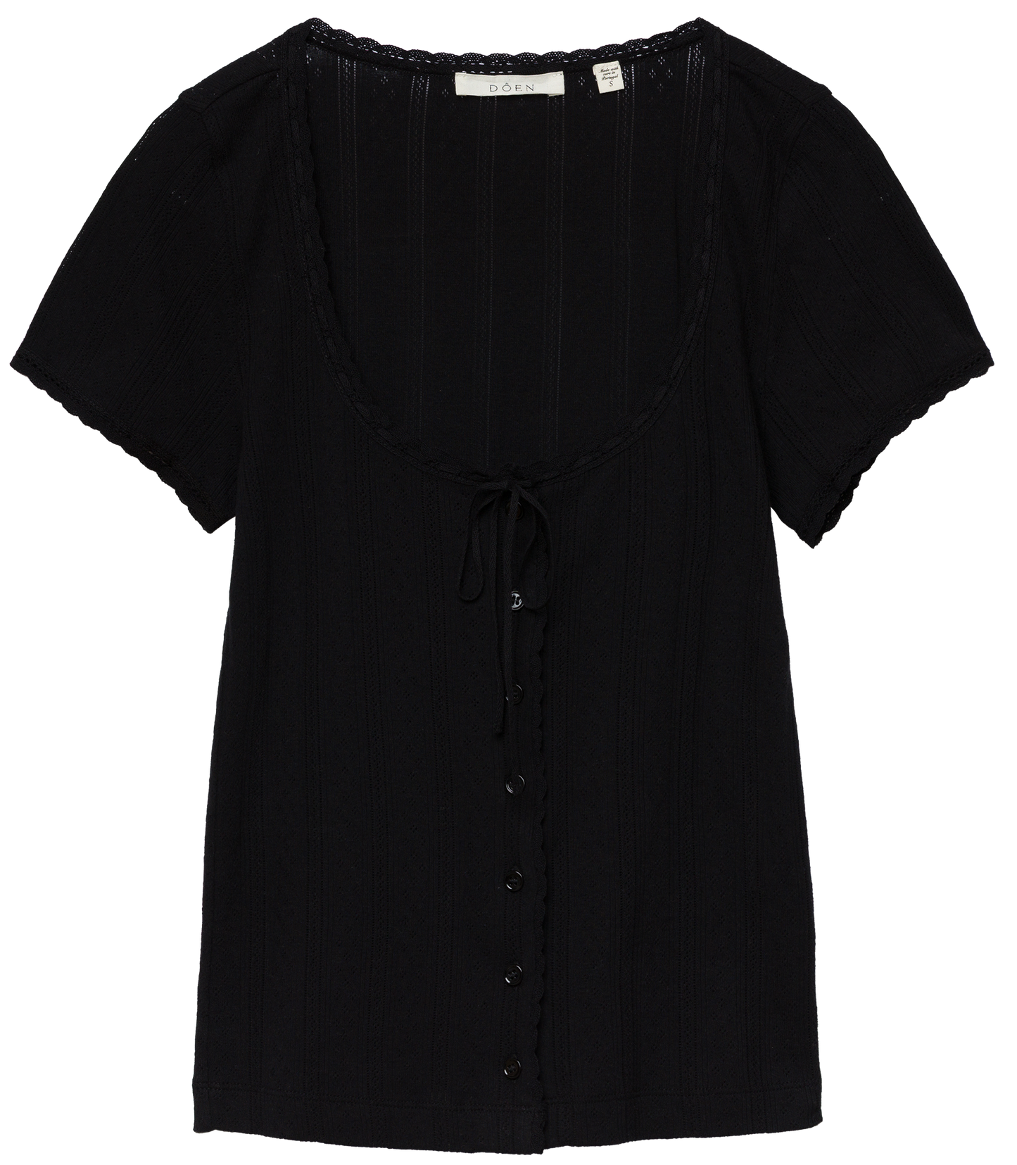 LARA TEE -- BLACK