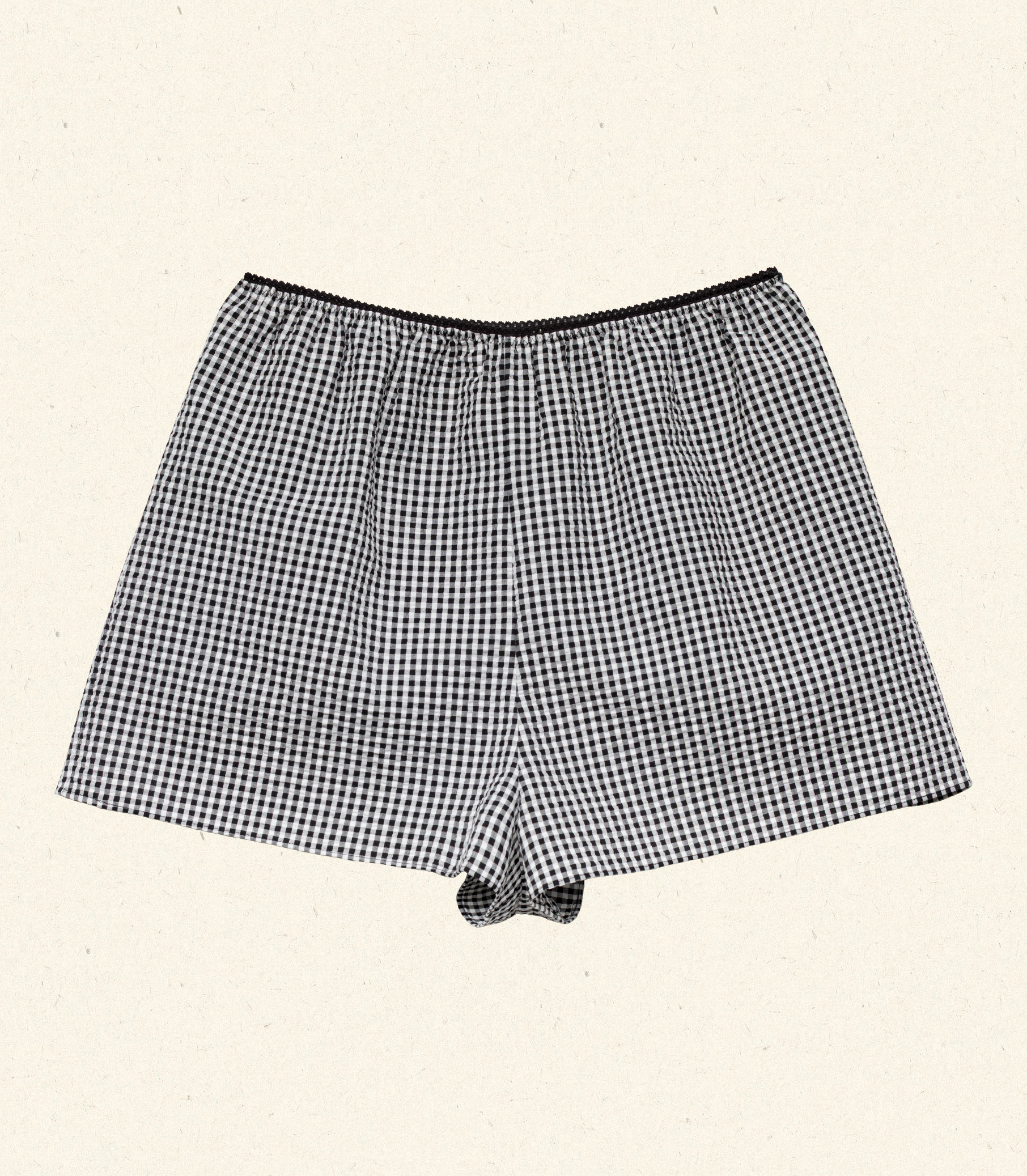 HMD -- LARENA SHORT -- NOIR LA MADDALENA GINGHAM view 7

