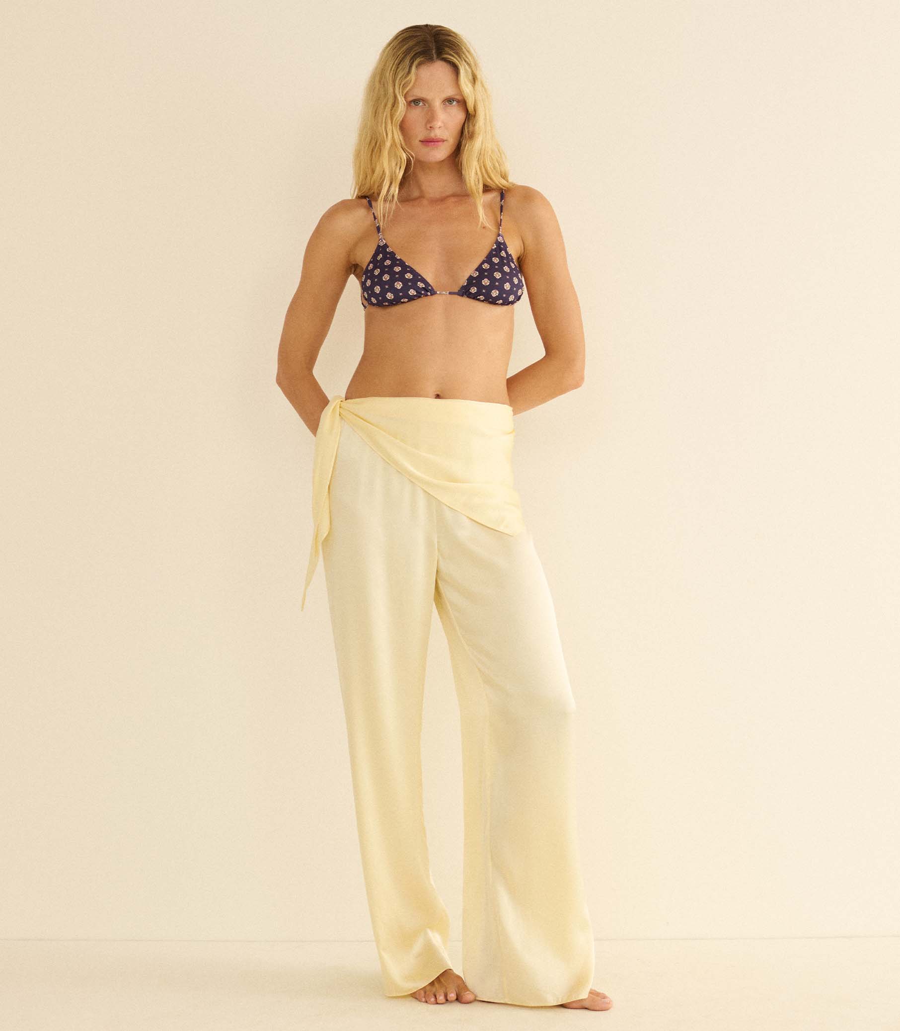 Lavon Scarf Pant - Vanilla | DÔEN
