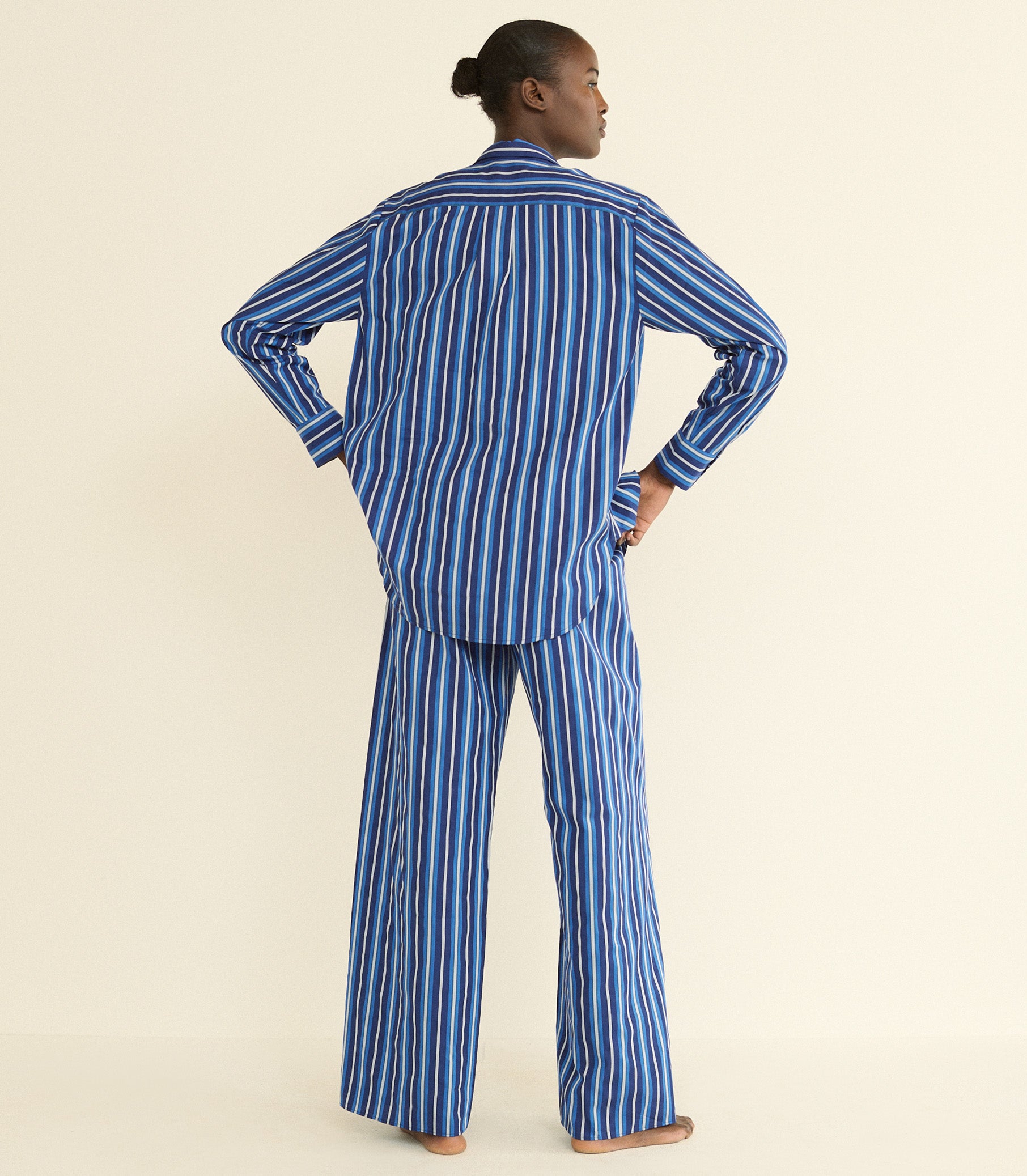 LAVONA DRAWSTRING PANT -- MARCEAU STRIPE view 7
