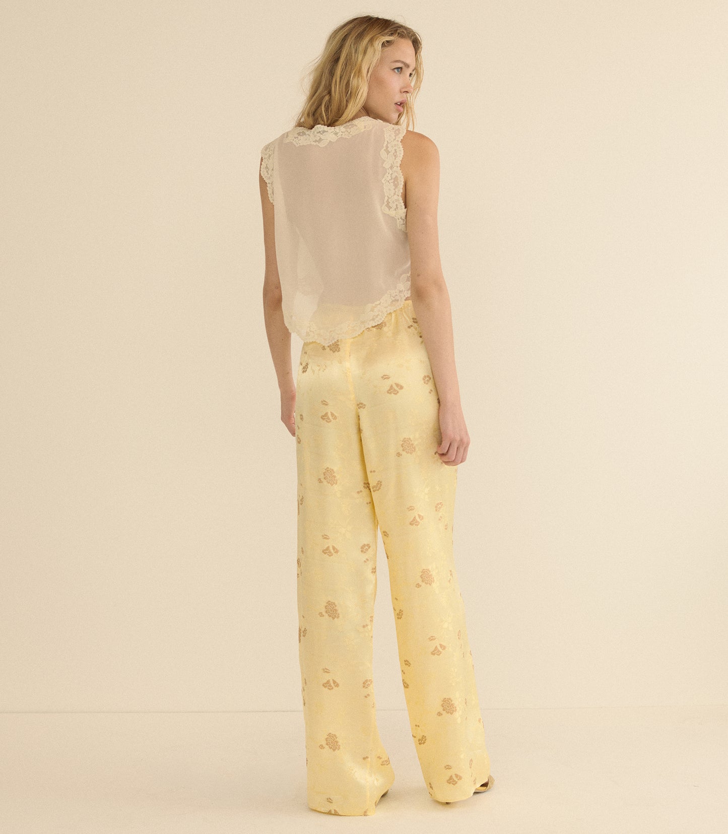 LAVONA PANT -- CITRONE TAPPEZZERIA JACQUARD