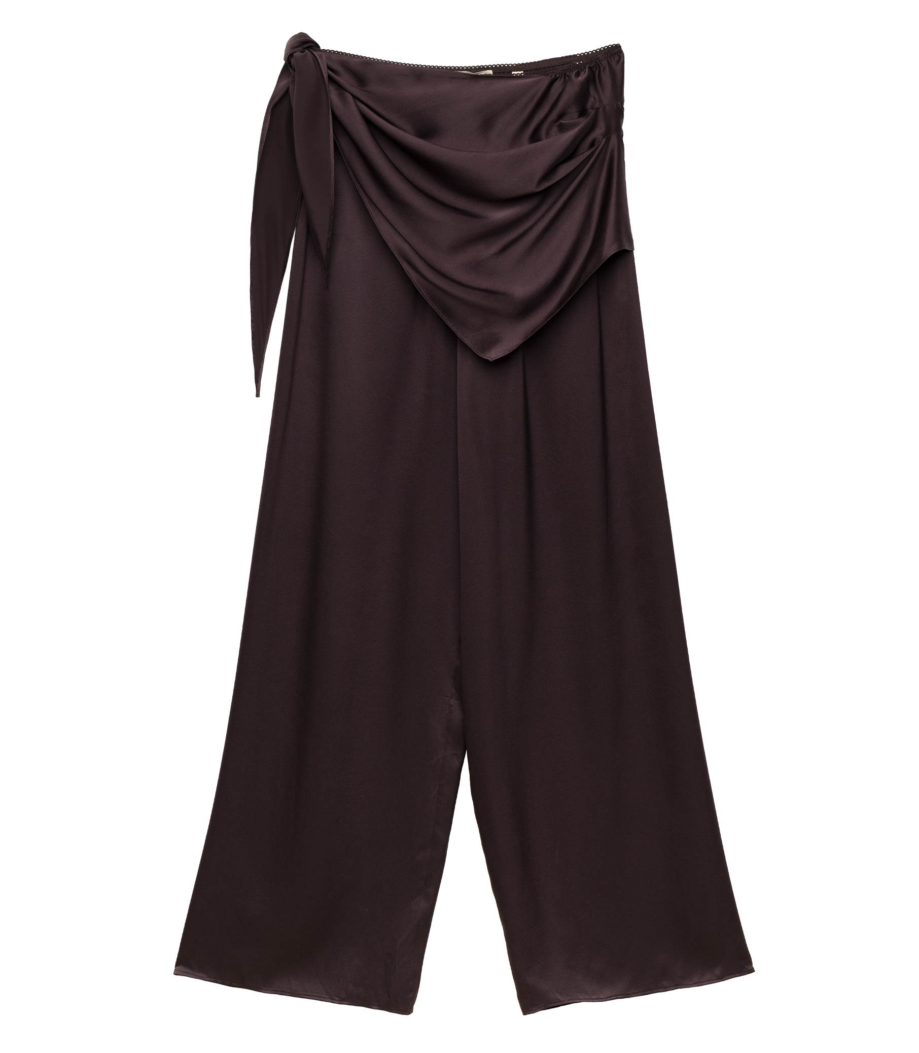 LAVONA SCARF PANT -- EQUESTRIAN BROWN view 13
