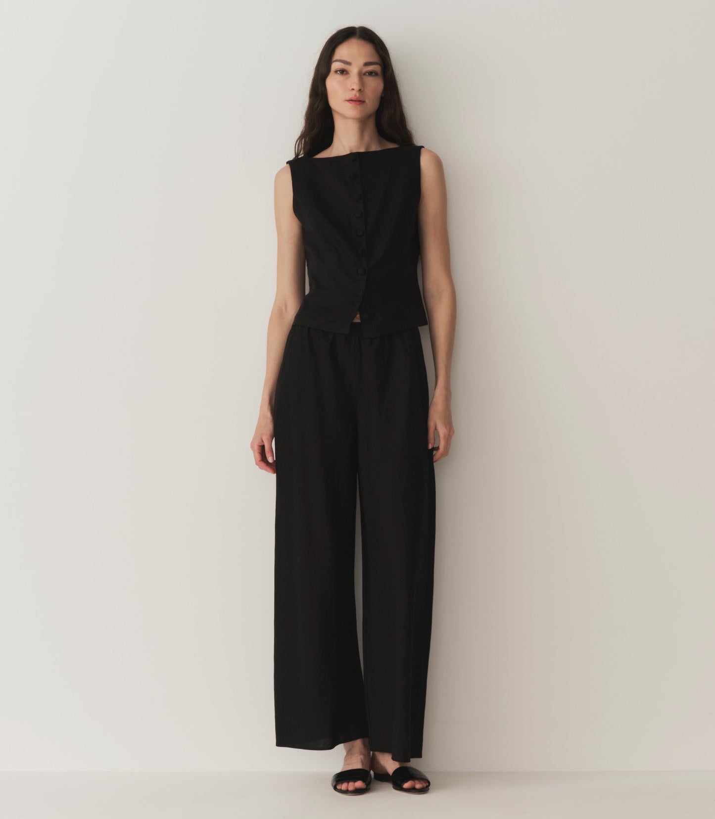 HMD -- LAVON LINEN PANT -- BLACK