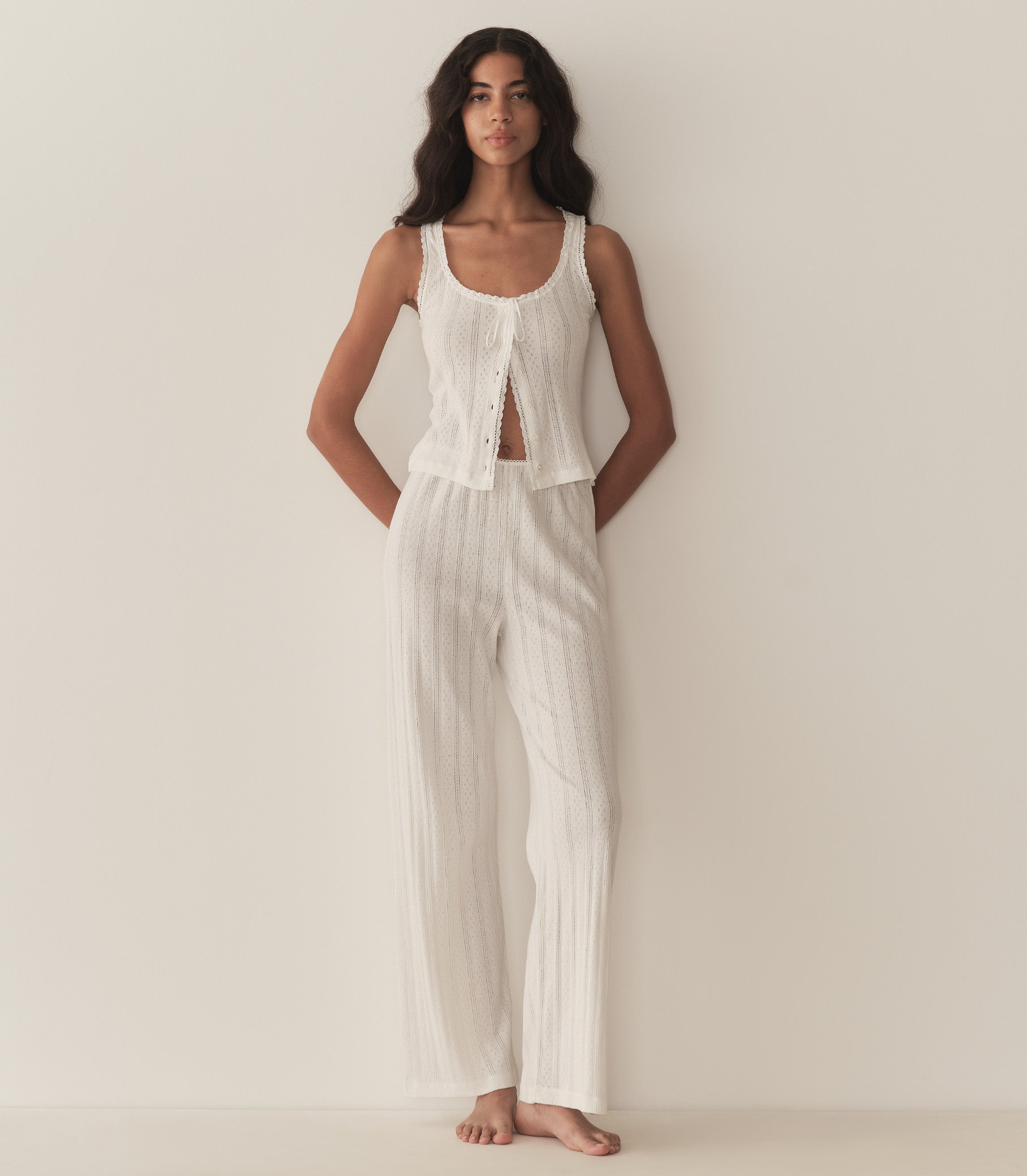 HMD -- LAVON POINTELLE PANT -- SALT view 2
