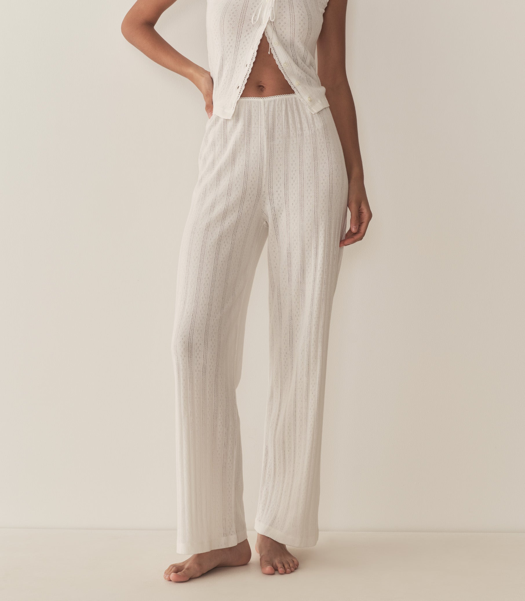 HMD -- LAVON POINTELLE PANT -- SALT view 1
