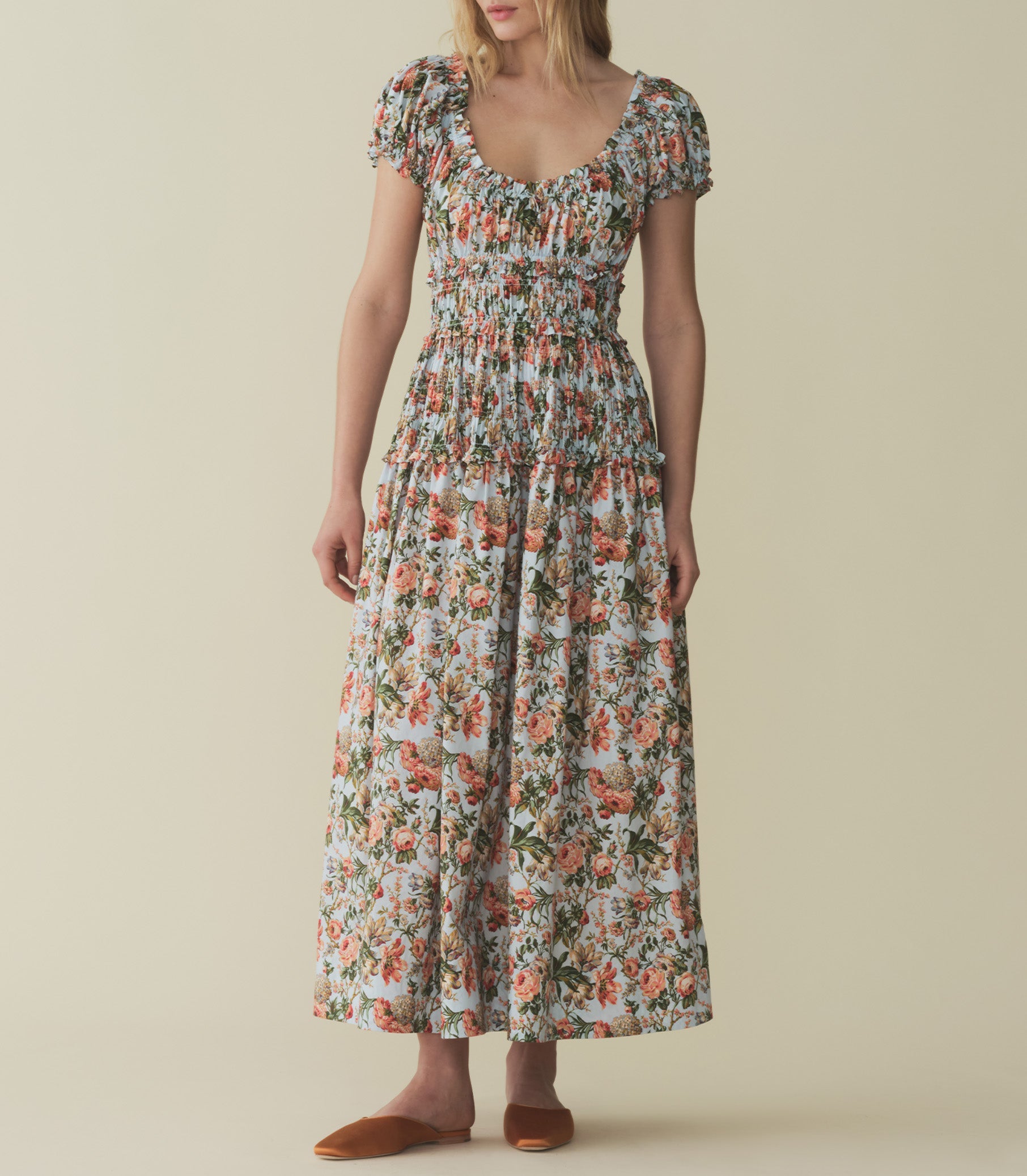 HMD -- LEANNE DRESS -- CALICO GARDEN view 1
