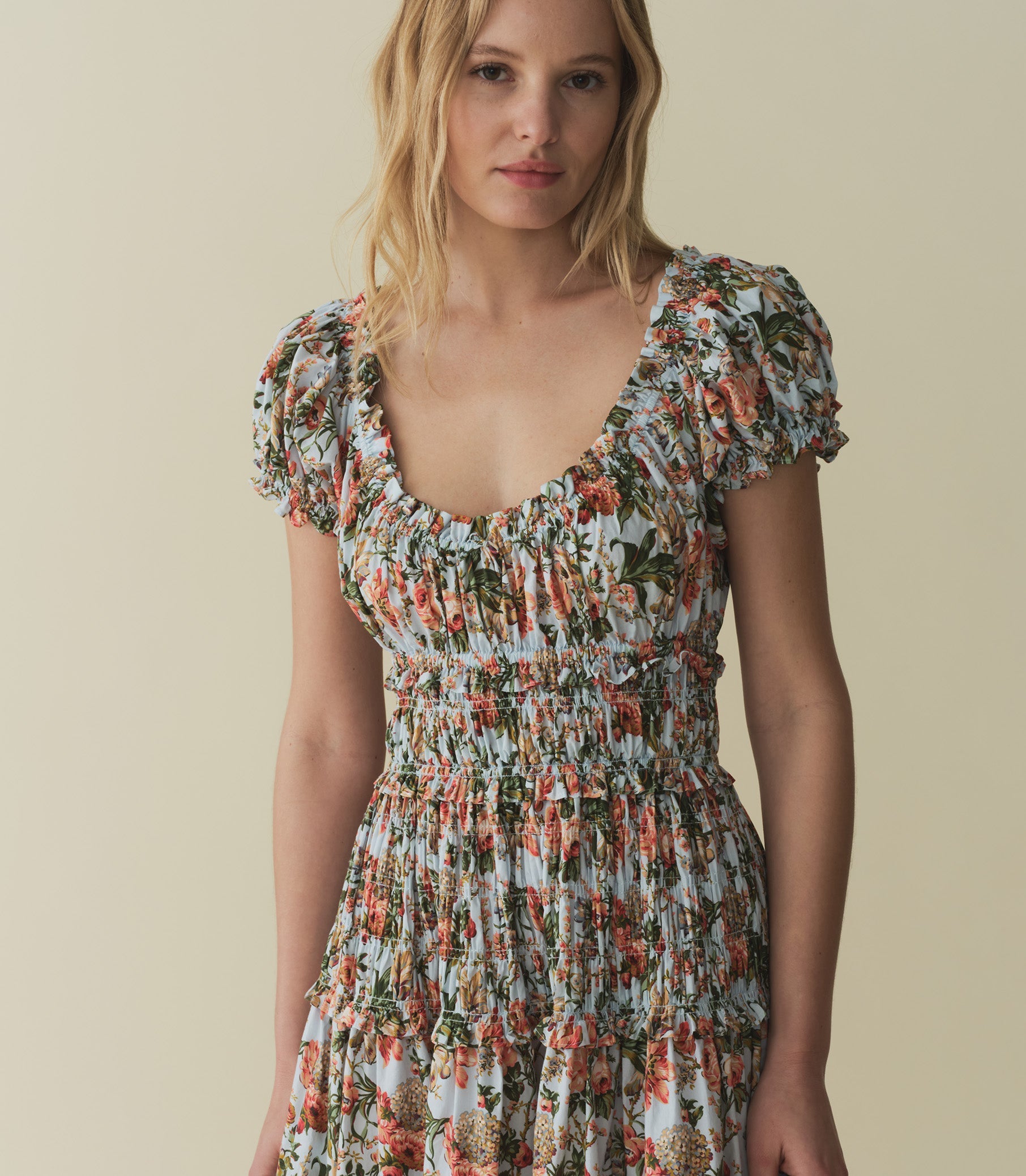 HMD -- LEANNE DRESS -- CALICO GARDEN view 3
