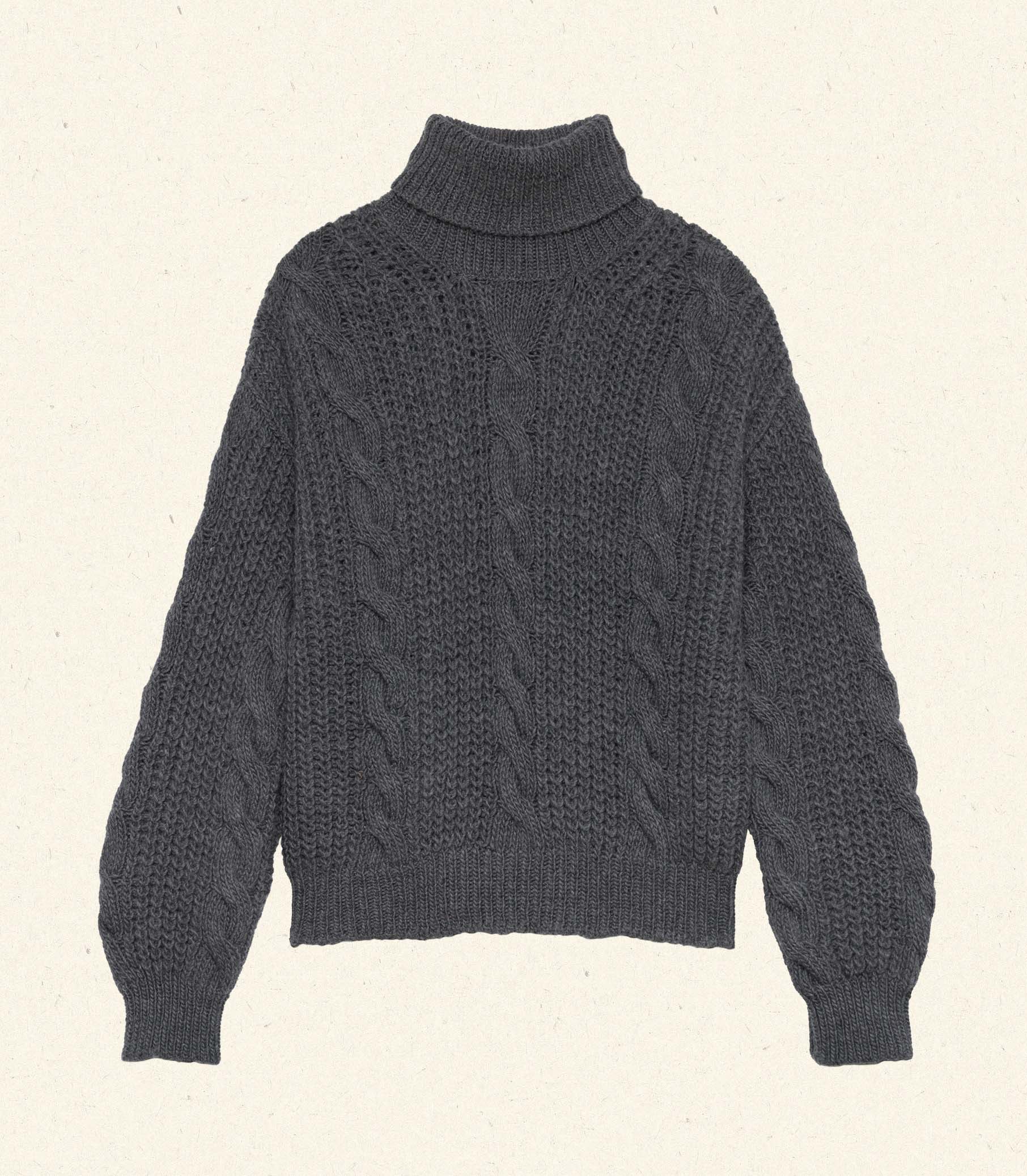 LEIGHTON SWEATER -- DARK GREY view 6