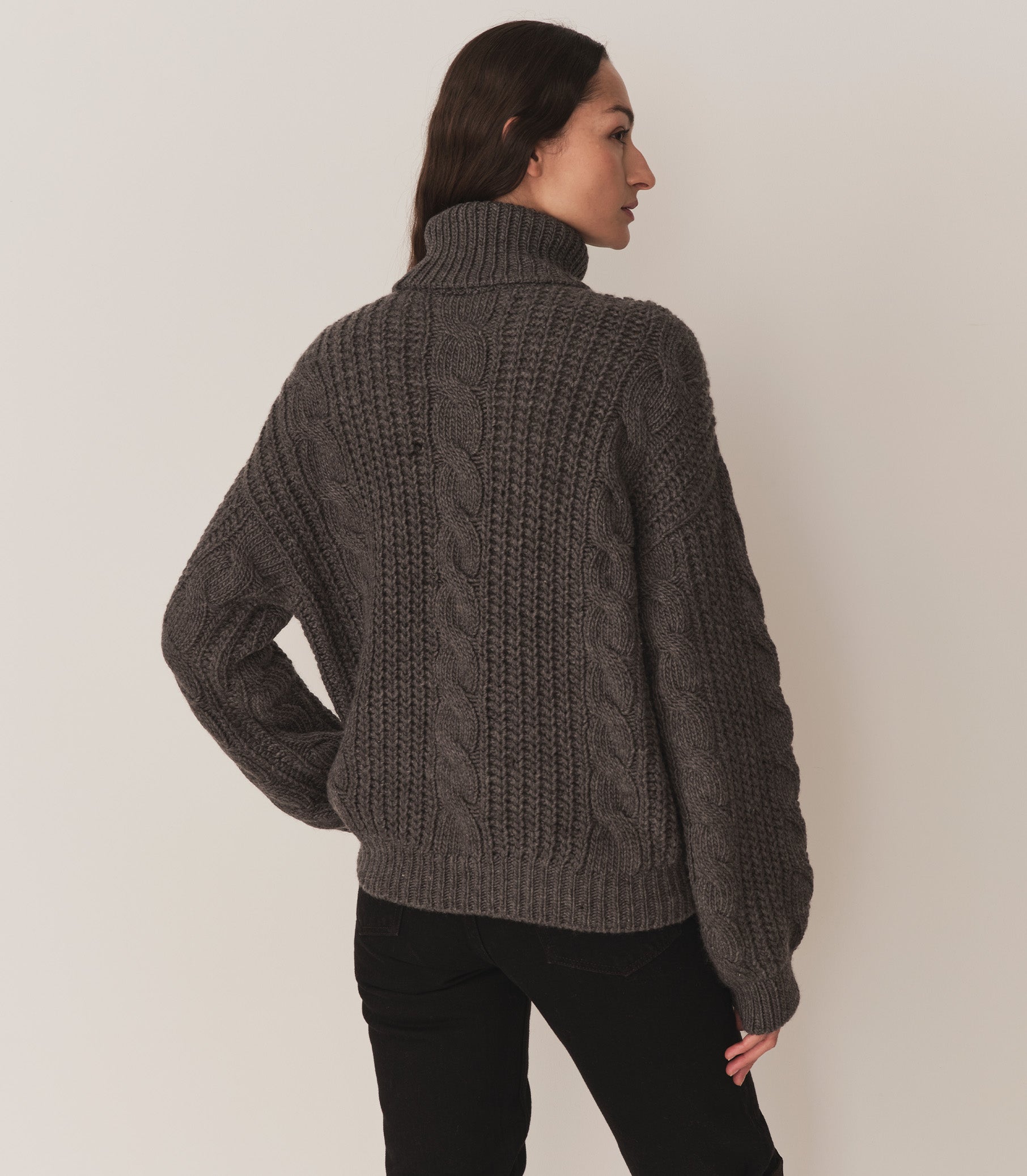 LEIGHTON SWEATER -- DARK GREY view 5