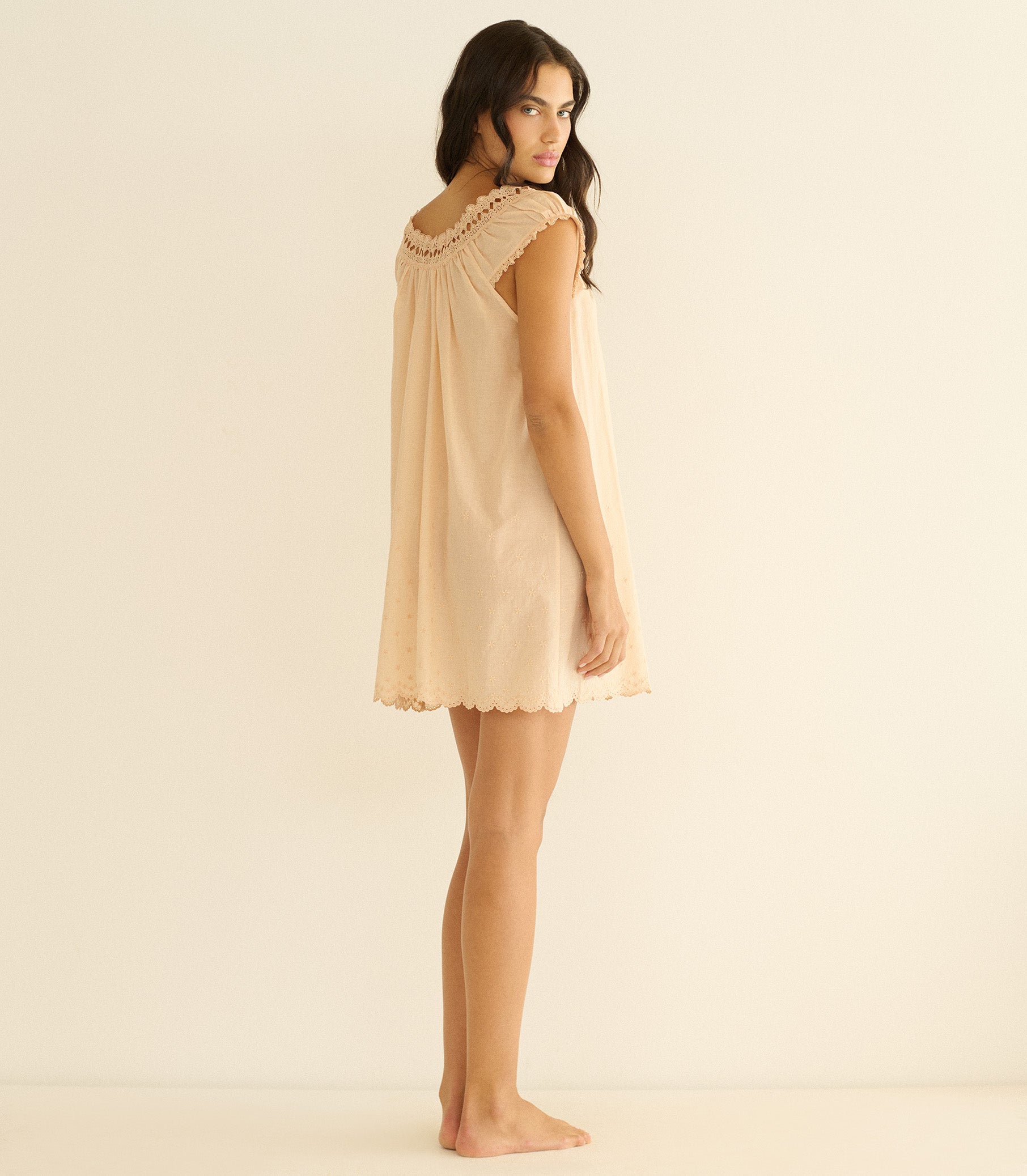 LELIA NIGHTGOWN -- PEACH SORBET view 4
