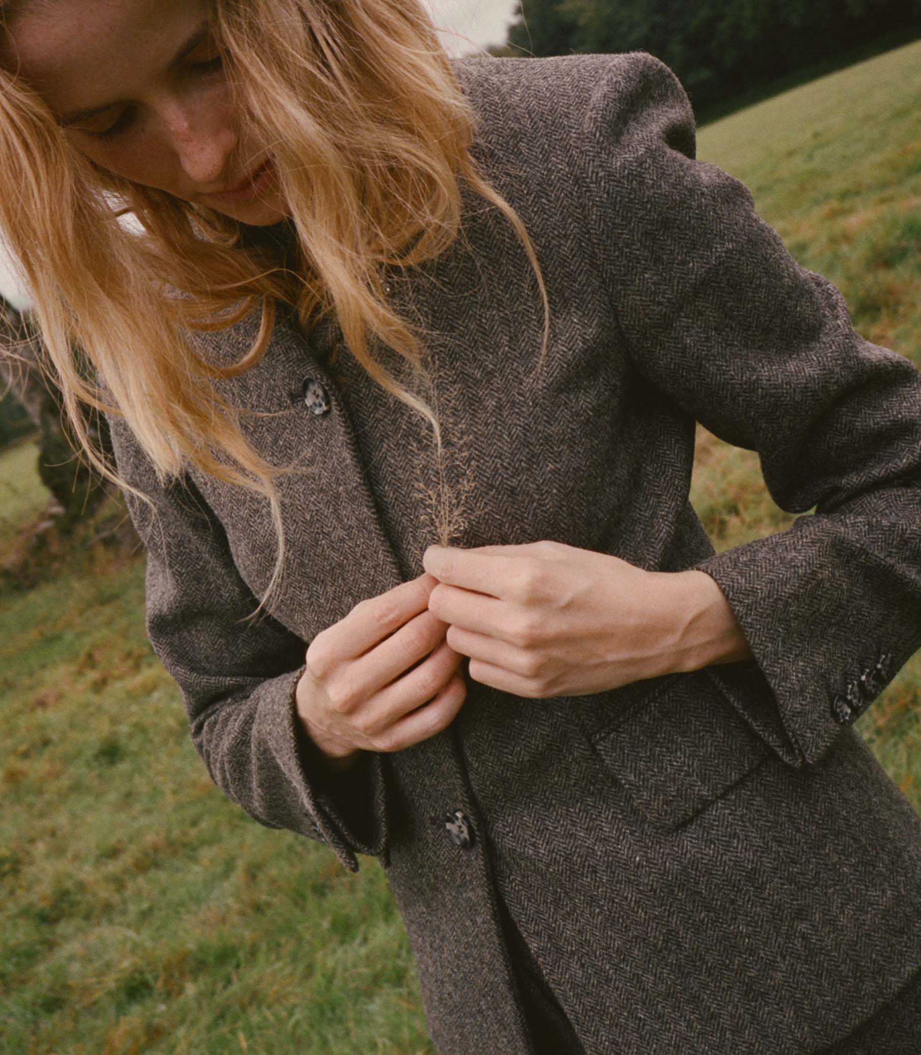 LENNON BLAZER -- ENGLISH HERRINGBONE view 17