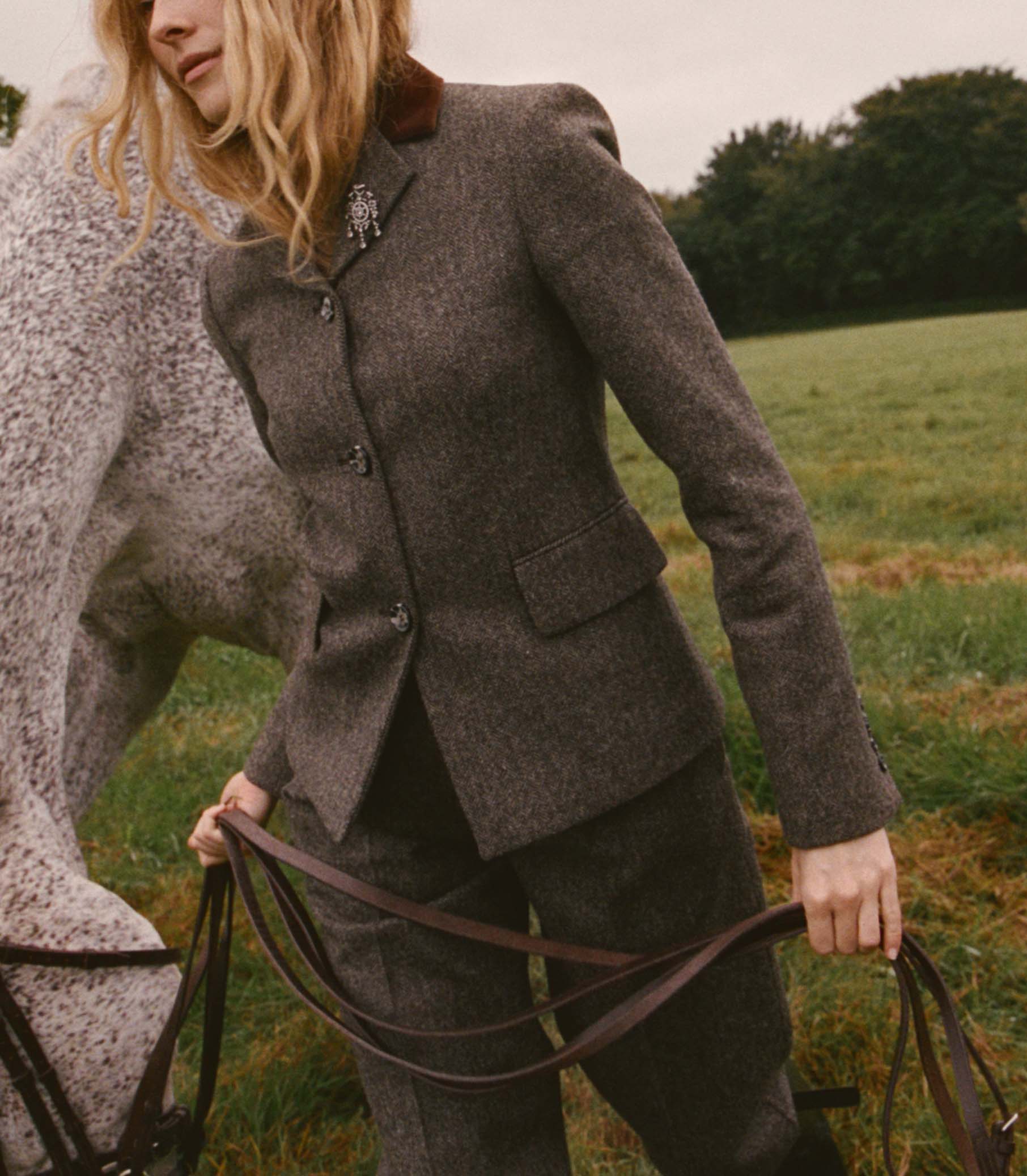 LENNON BLAZER -- ENGLISH HERRINGBONE view 1