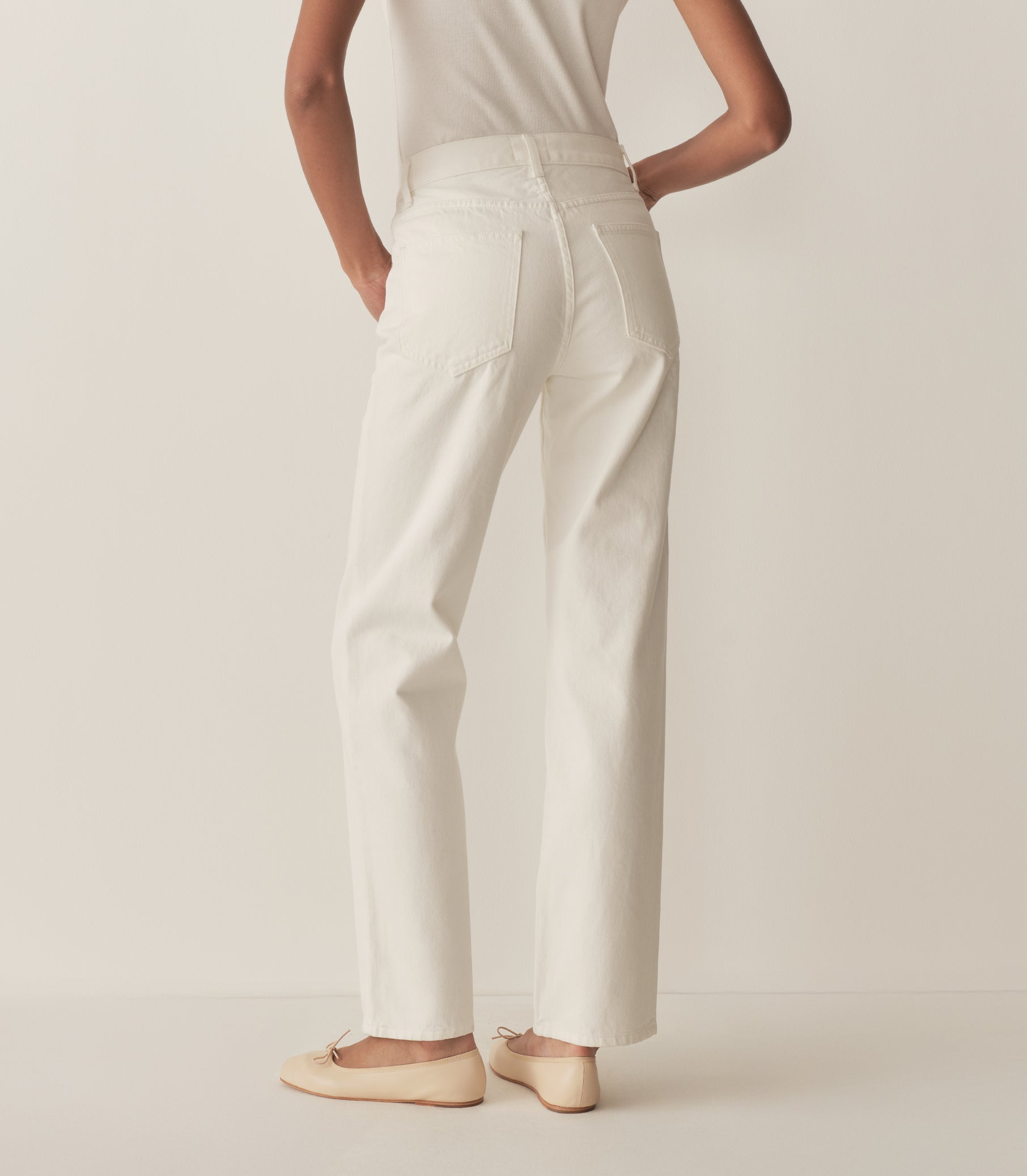LEONE LONG JEAN -- SALT RINSE WASH view 4